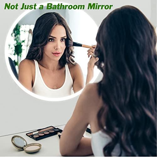32 Inch LED Bathroom Mirror Round Vanity Mirror, Anti-Fog, Dimmable, 6000-6500K, Memory Function Led Wall Mirror for Bathroom, Vanity, Shaving Buylikepro