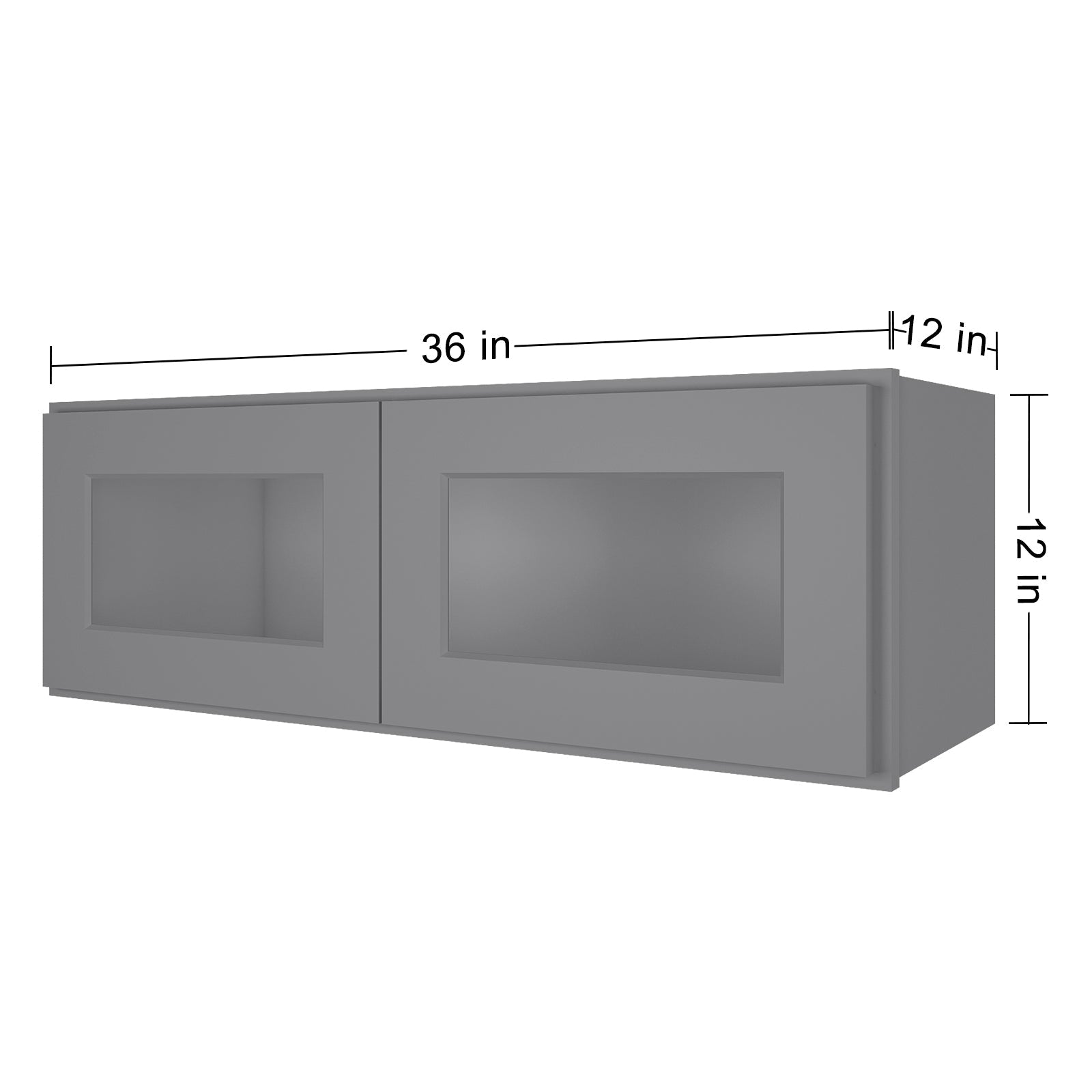 12"D*36"W*12"H Birch Solid Wood Medicine Cabinet Wall Mounted W3612GD