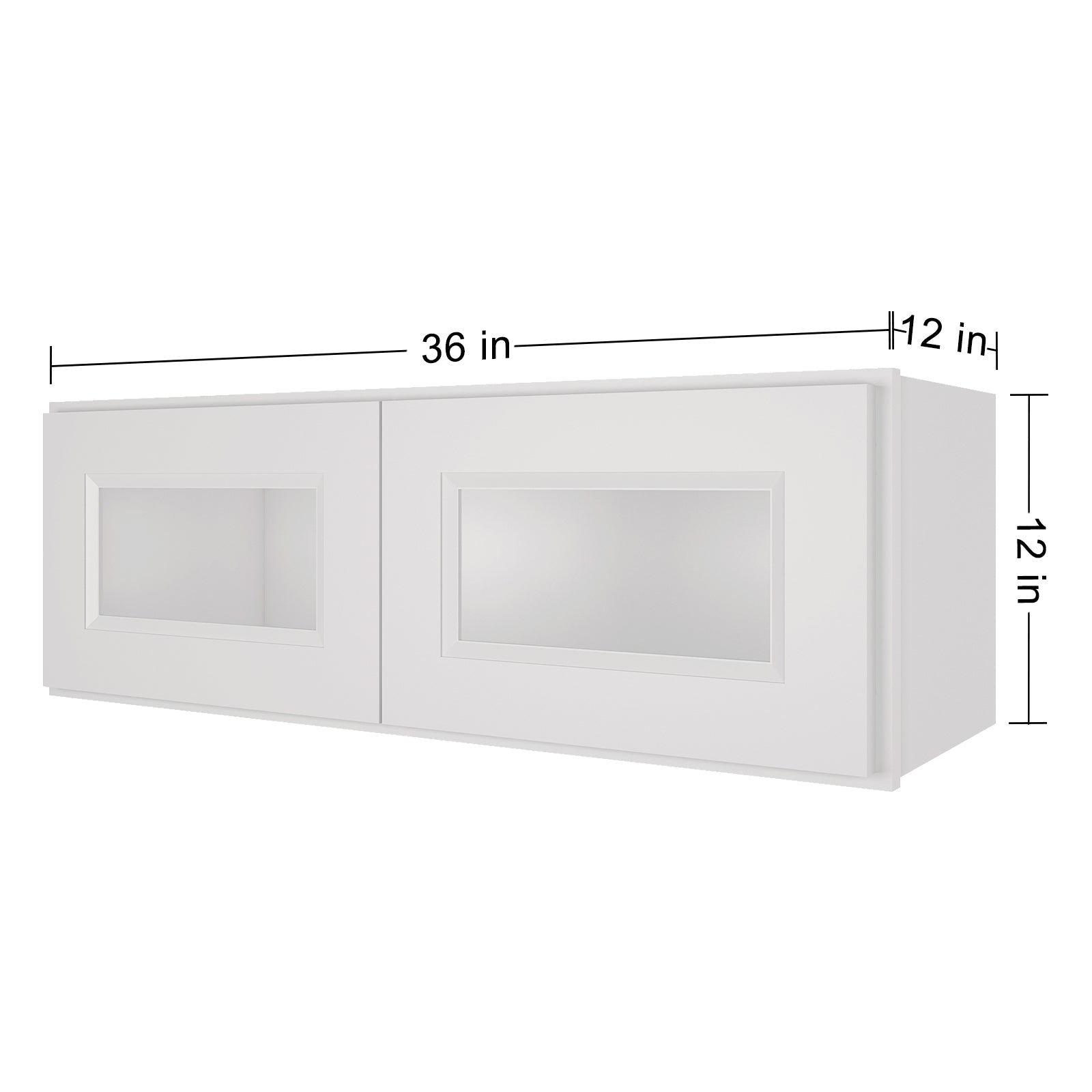 12"D*36"W*12"H Birch Solid Wood Medicine Cabinet Wall Mounted W3612GD