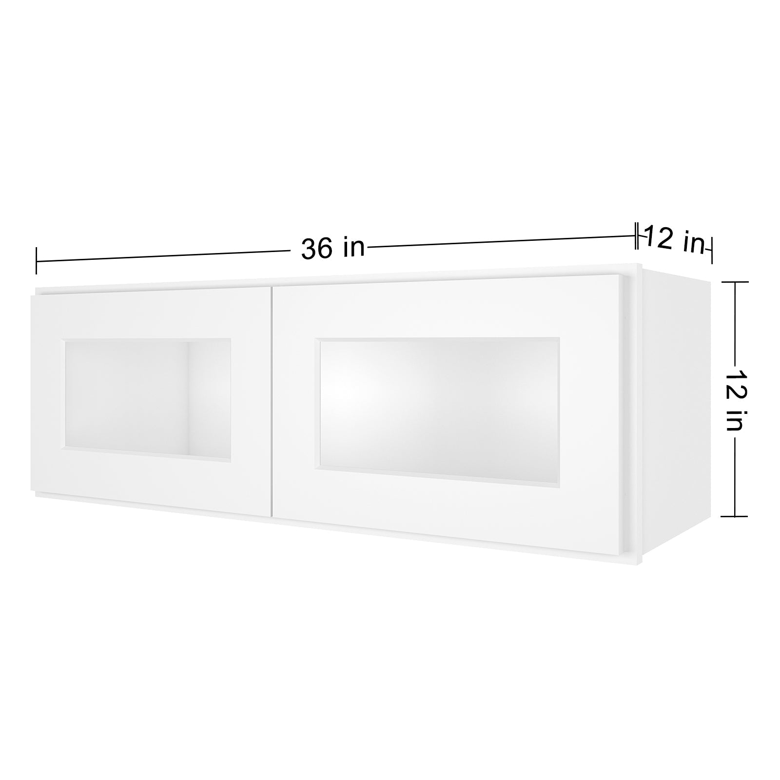 12"D*36"W*12"H Birch Solid Wood Medicine Cabinet Wall Mounted W3612GD