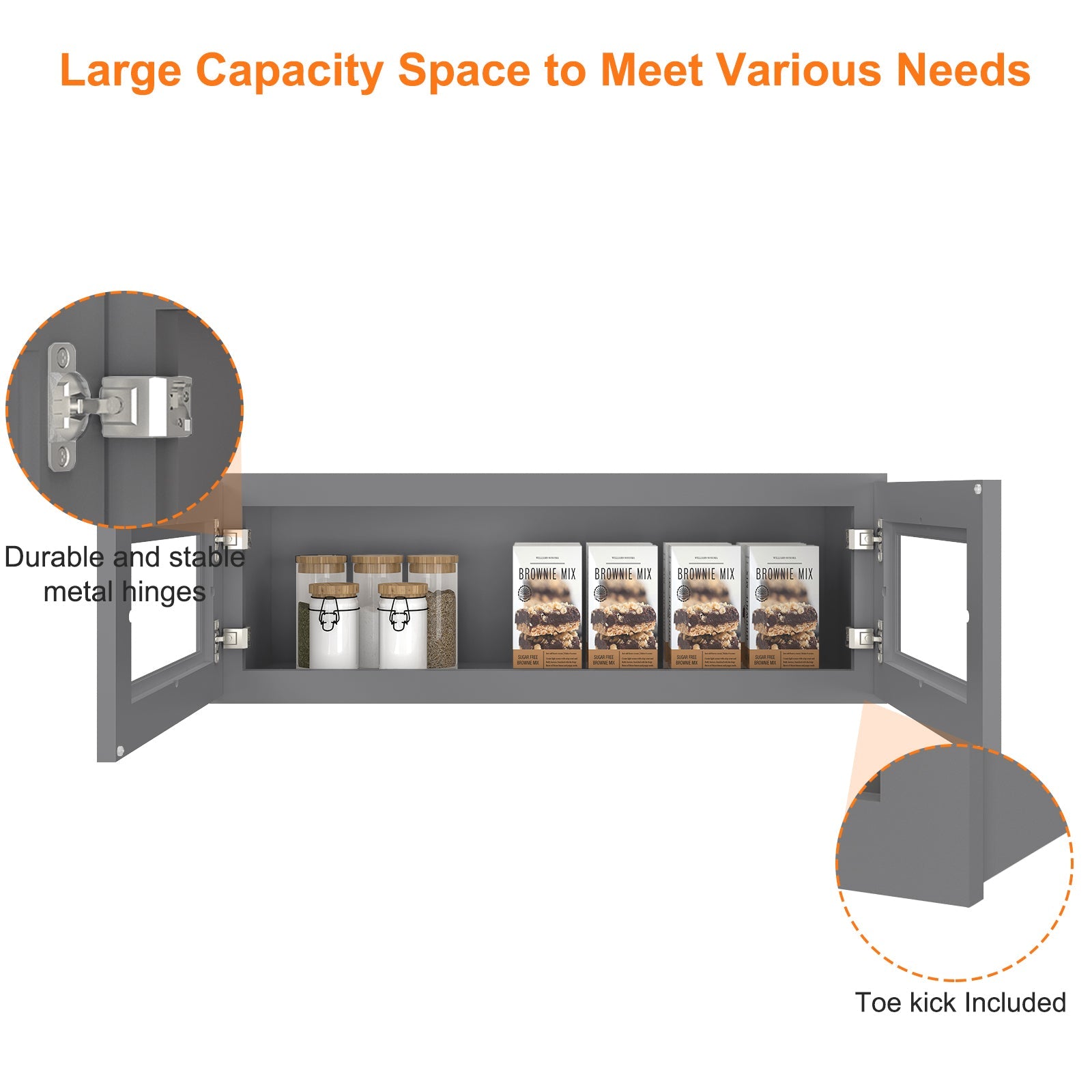 12"D*36"W*12"H Birch Solid Wood Medicine Cabinet Wall Mounted W3612GD