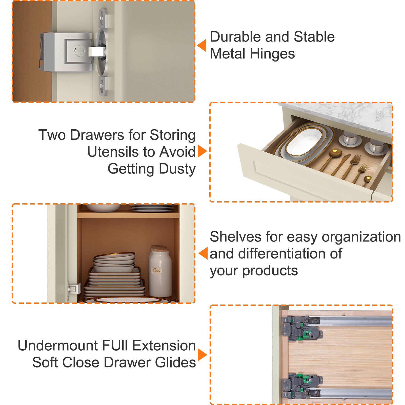 24"D Birch Solid Wood X 15"W X 34-1/2"H Base Kitchen Cabinet B15