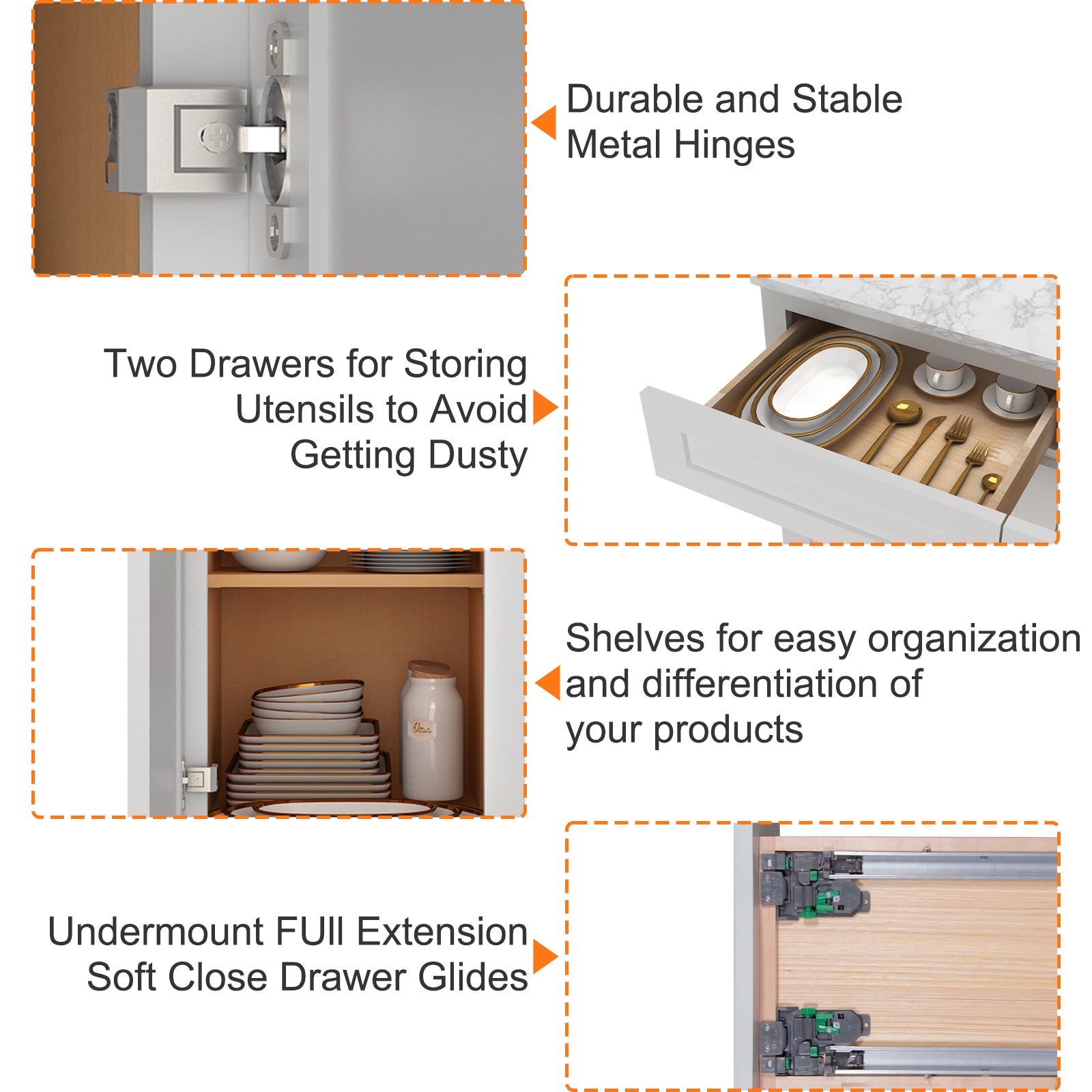 24"D Birch Solid Wood X 18"W X 34-1/2"H Base Kitchen Cabinet B21