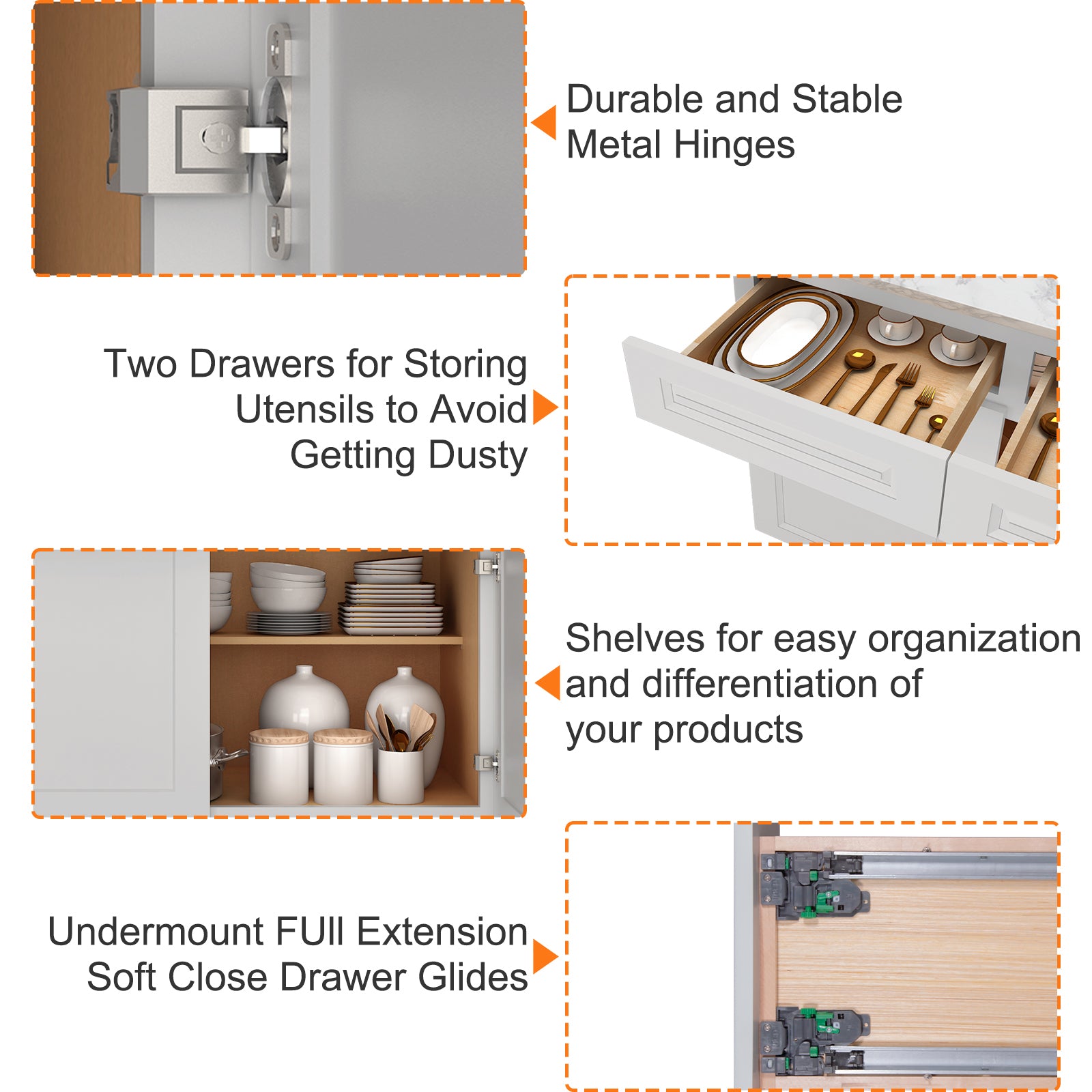 24"D Birch Solid Wood X 30"W X 34-1/2"H Base Kitchen Cabinet B33