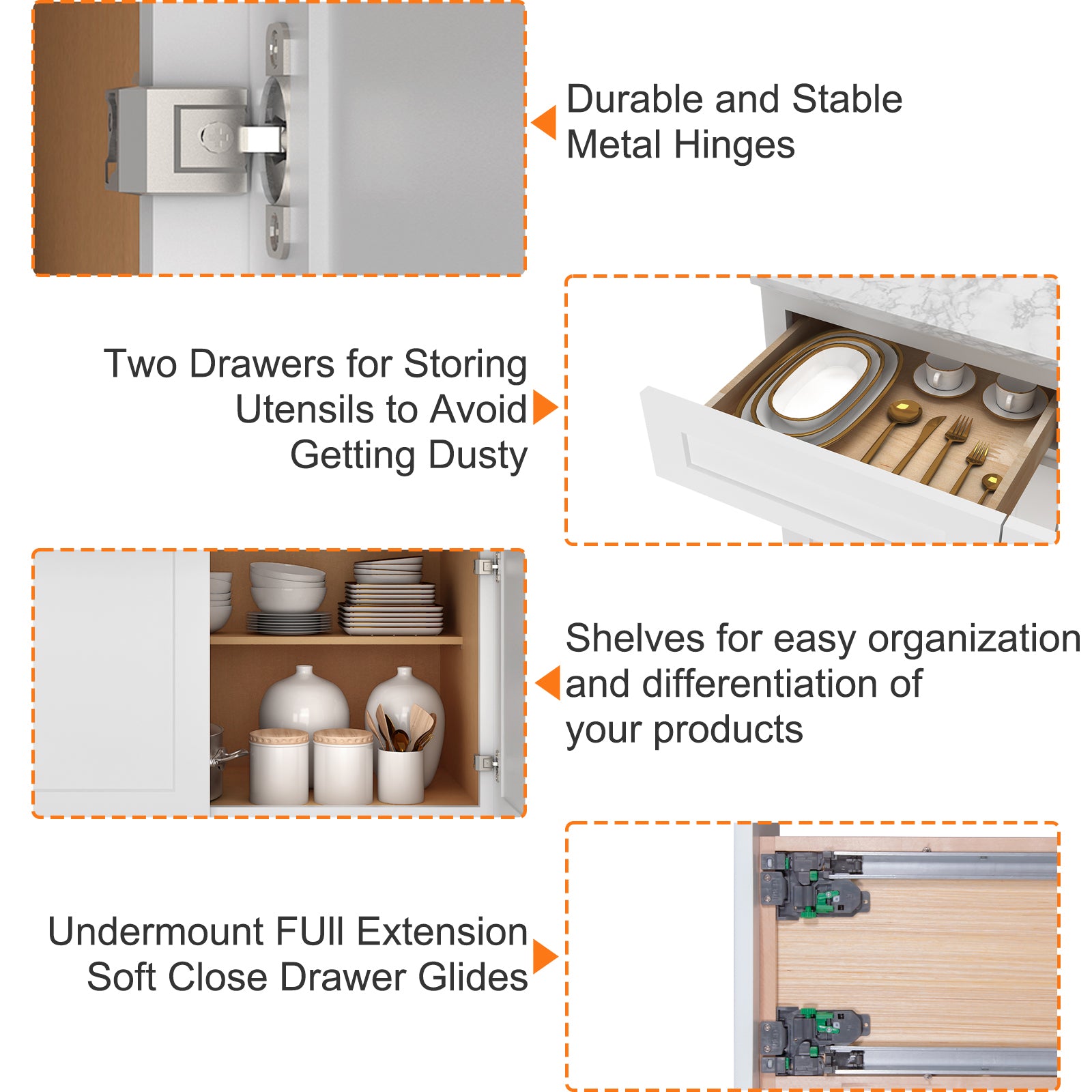 24"D Birch Solid Wood X 30"W X 34-1/2"H Base Kitchen Cabinet B42