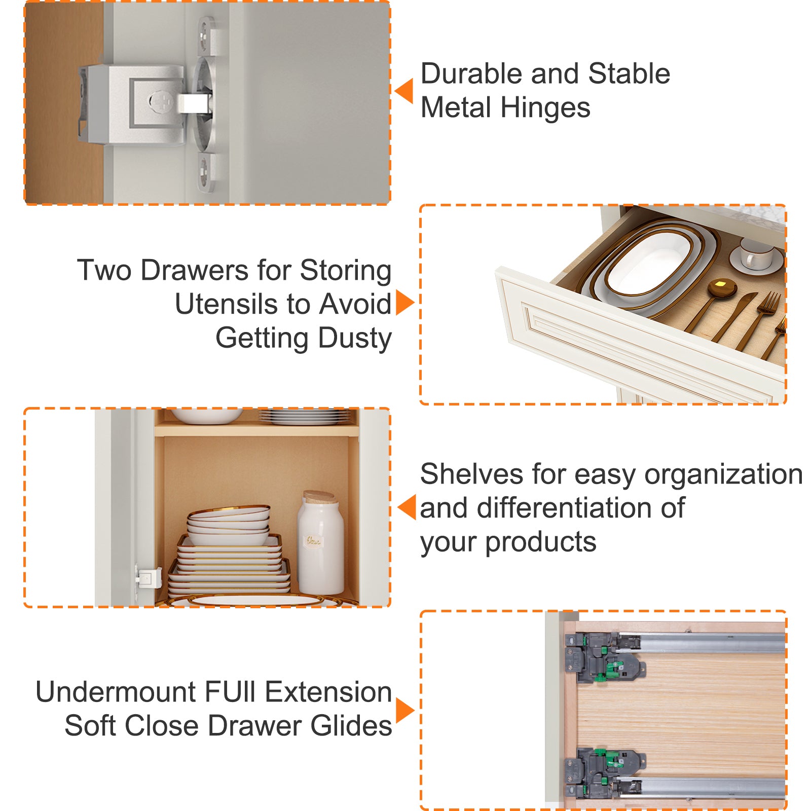 24"D Birch Solid Wood X 18"W X 34-1/2"H Base Kitchen Cabinet B21