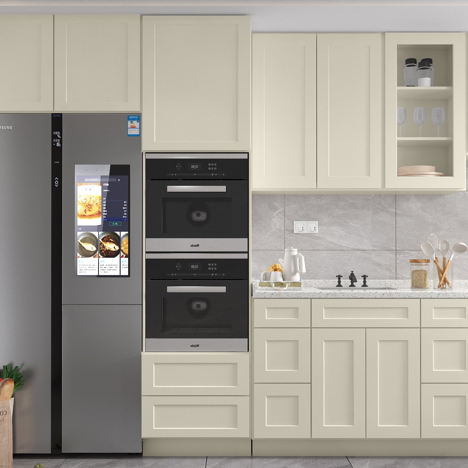 21"D Birch Solid Wood X 60"W X 34-1/2"H Bath Vanity Double Drawer Cabinet without Top VDDB60