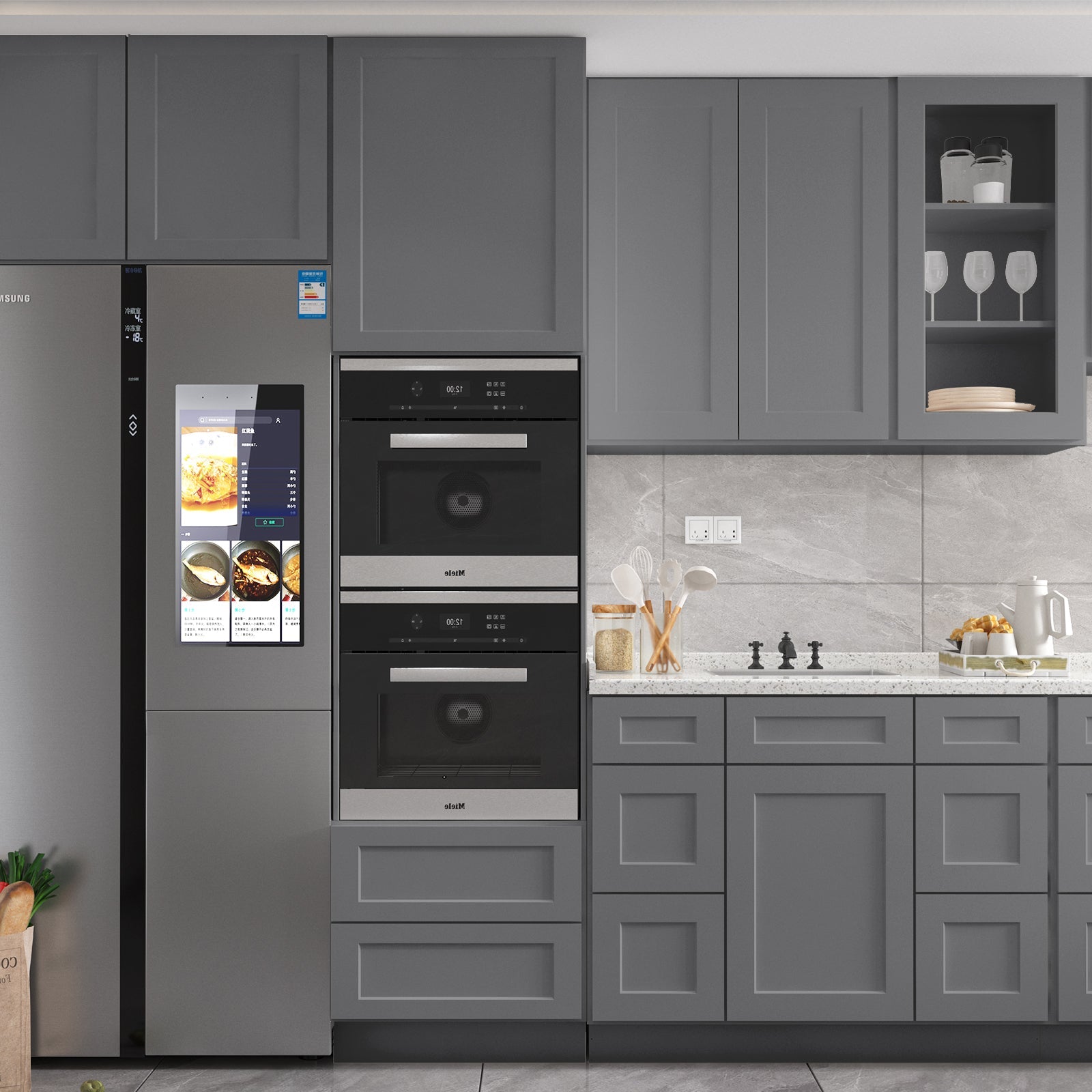 21"D Birch Solid Wood X 42"W X 34-1/2"H Bath Vanity Double Drawer Cabinet without Top VDDB42