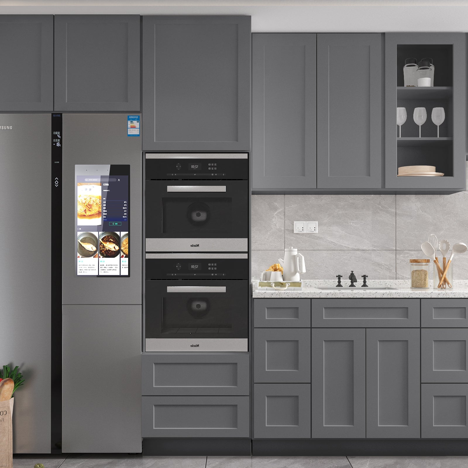 21"D Birch Solid Wood X 60"W X 34-1/2"H Bath Vanity Double Drawer Cabinet without Top VDDB60