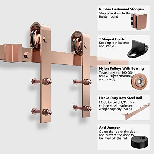6.6FT Colorful Sliding Barn Door Hardware Track Kit (No Door) Buylikepro