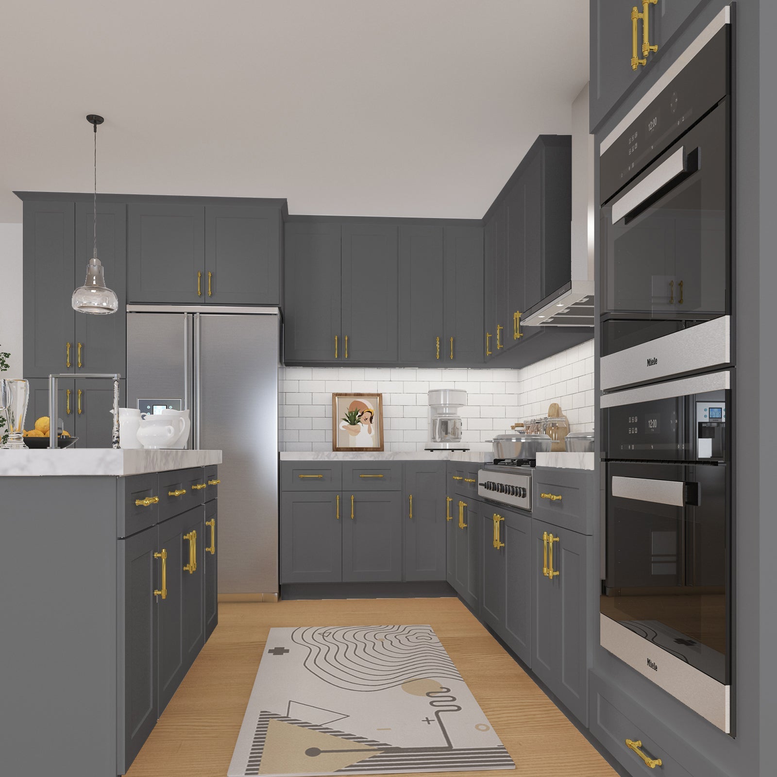 24"D Birch Solid Wood X 18"W X 34-1/2"H Base Kitchen Cabinet B21