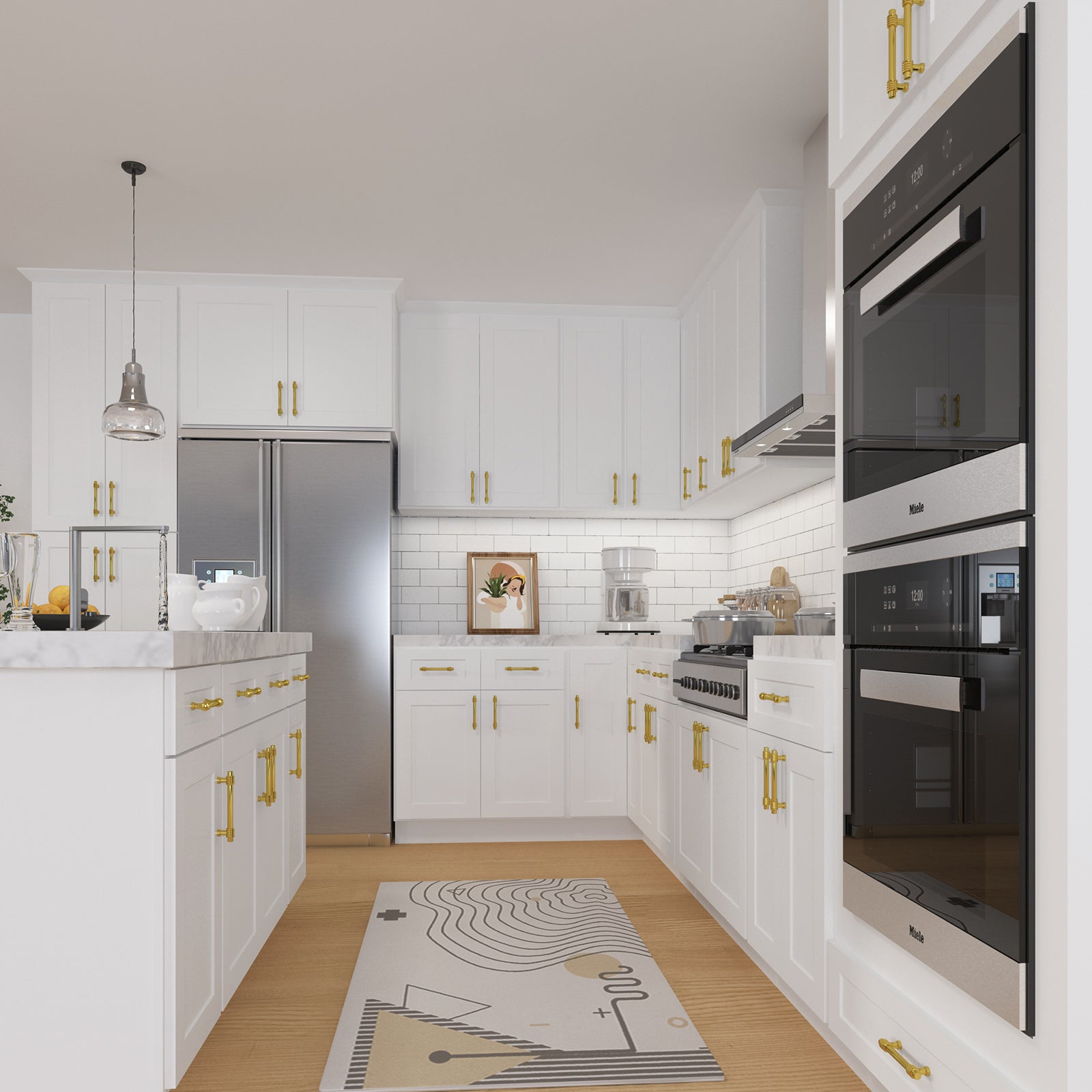 24"D Birch Solid Wood X 18"W X 34-1/2"H Base Kitchen Cabinet B21