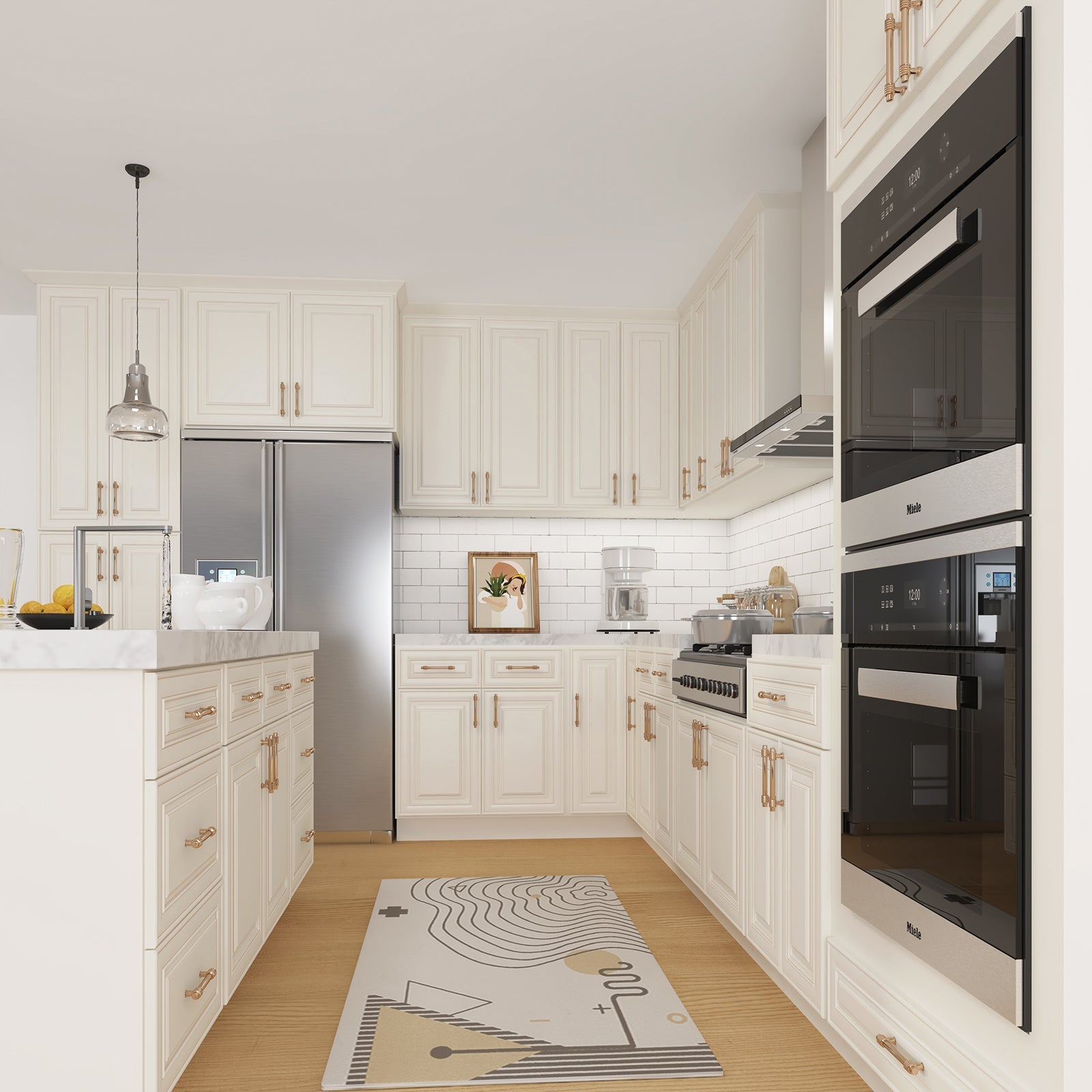 24"D Birch Solid Wood X 30"W X 34-1/2"H Base Kitchen Cabinet B30