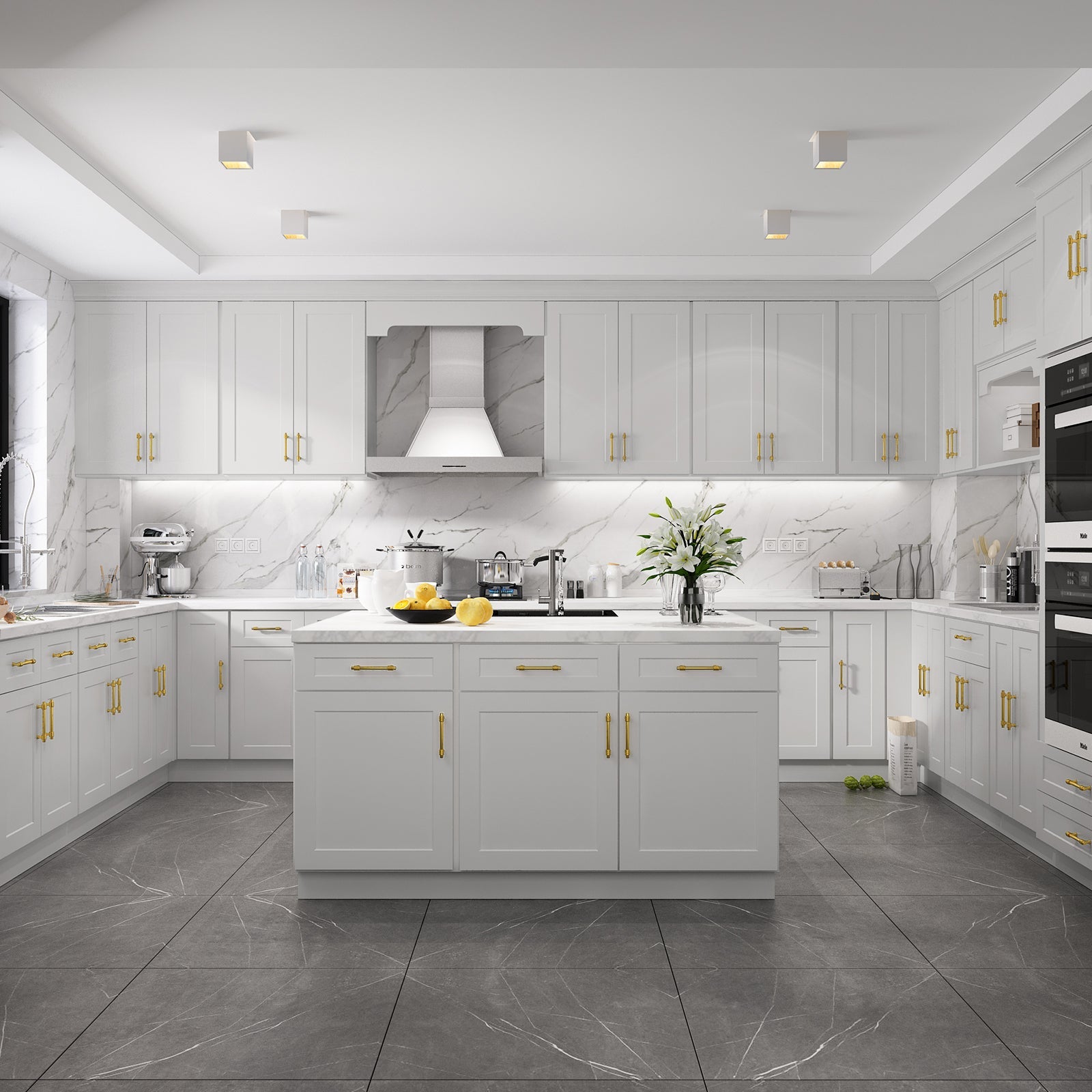 24"D Birch Solid Wood X 18"W X 34-1/2"H Base Kitchen Cabinet B21