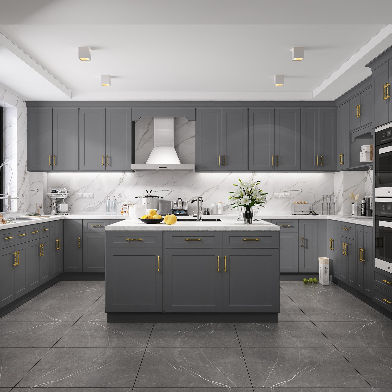 24"D Birch Solid Wood X 18"W X 34-1/2"H Base Kitchen Cabinet B21