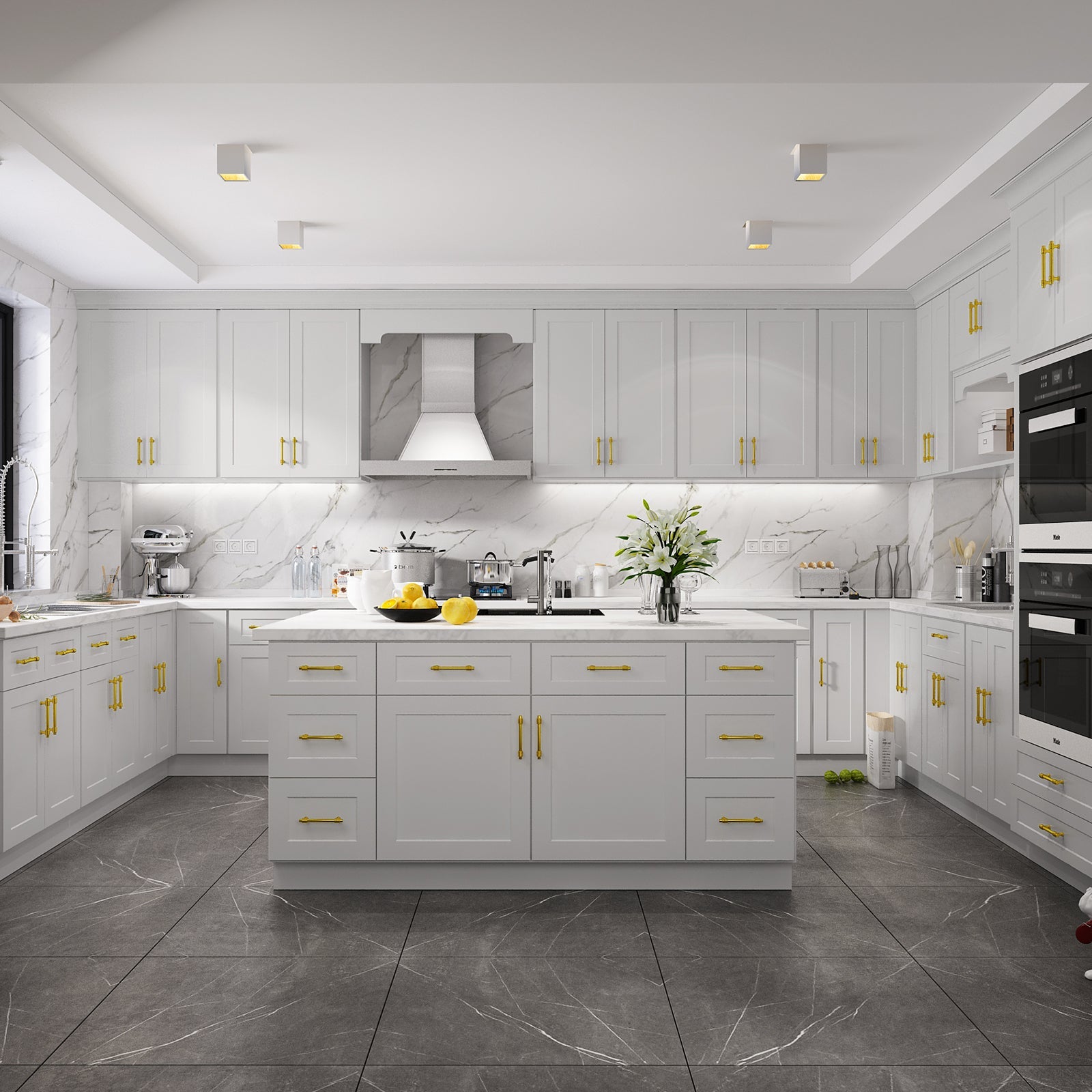 24"D Birch Solid Wood X 30"W X 34-1/2"H Base Kitchen Cabinet B33