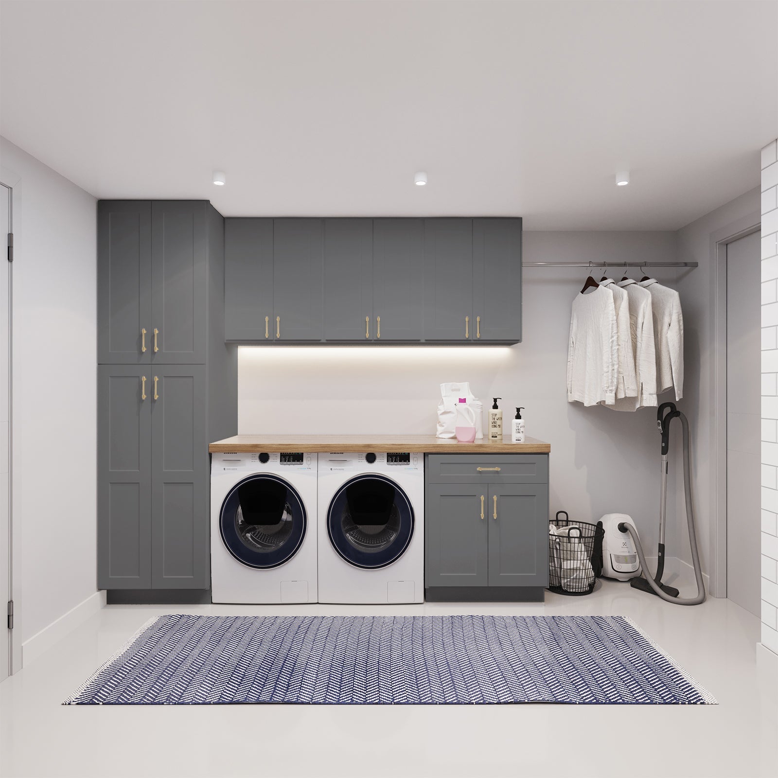 24"D Birch Solid Wood X 24"W X 34-1/2"H Base Kitchen Cabinet B24