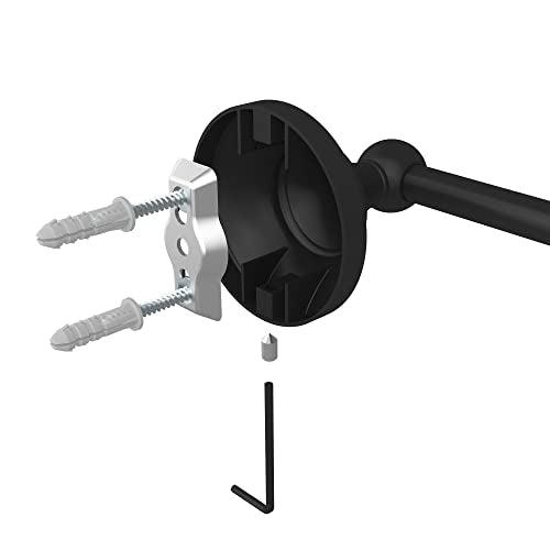 Bathroom Towel Bar Set 5-Piece Black Bathroom Hardware Set Double Towel Bar Toilet Paper Holder Wall Mount Towel Ring Robe Towel Hooks for Bathroom Stainless Steel Bath Accessories Kit Buylikepro