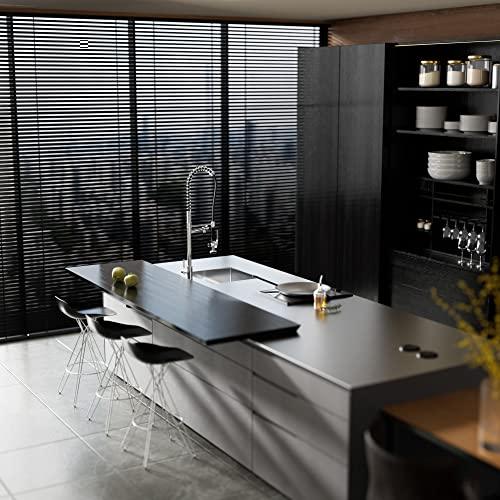 Commercial Kitchen Faucet with Pull Down Sprayer, Single Handle High Pressure Kitchen Sink Faucet with Pre-Rinse, Stainless Steel Kitchen Faucets with Pot Filler, Chrome Buylikepro