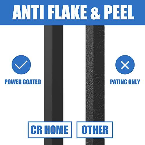 Handrails for Outdoor Steps, Outdoor Stair Railing Fits 1 to 2 Steps, Black Wrought Handrail for Concrete Steps, Porch Steps (2 Steps) Buylikepro