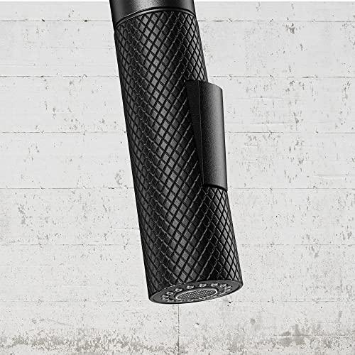 Modern Kitchen Sink Faucet, Stainless Steel Kitchen Faucet with Pull Down Sprayer Commercial Kitchen Faucet Single Handle High Arc Matte Black Faucet for Kitchen Sink Buylikepro