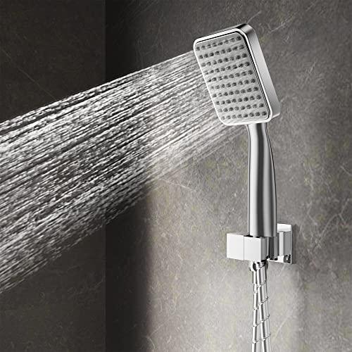 Rainfall Shower System High Pressure 8 inch Shower Head Hand Held Shower Head Bathroom Luxury Rain Mixer Shower Complete Combo Set Wall Mounted, Chrome (Valve Included) Buylikepro
