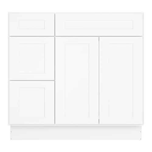 S-V3621DL-SW-US-DF, 21" D36 W34.5 H, Shaker White Buylikepro