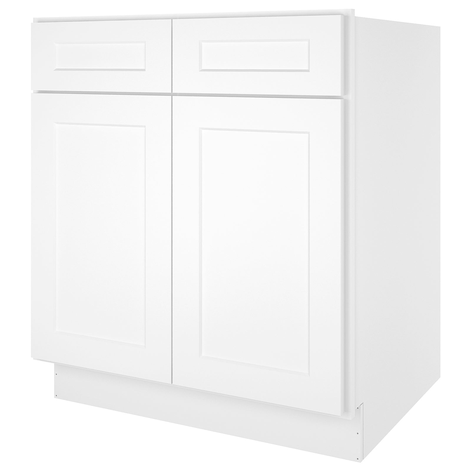 24"D*30"W*34.5"H Birch Solid Wood Sink Base Kitchen Cabinet SB30