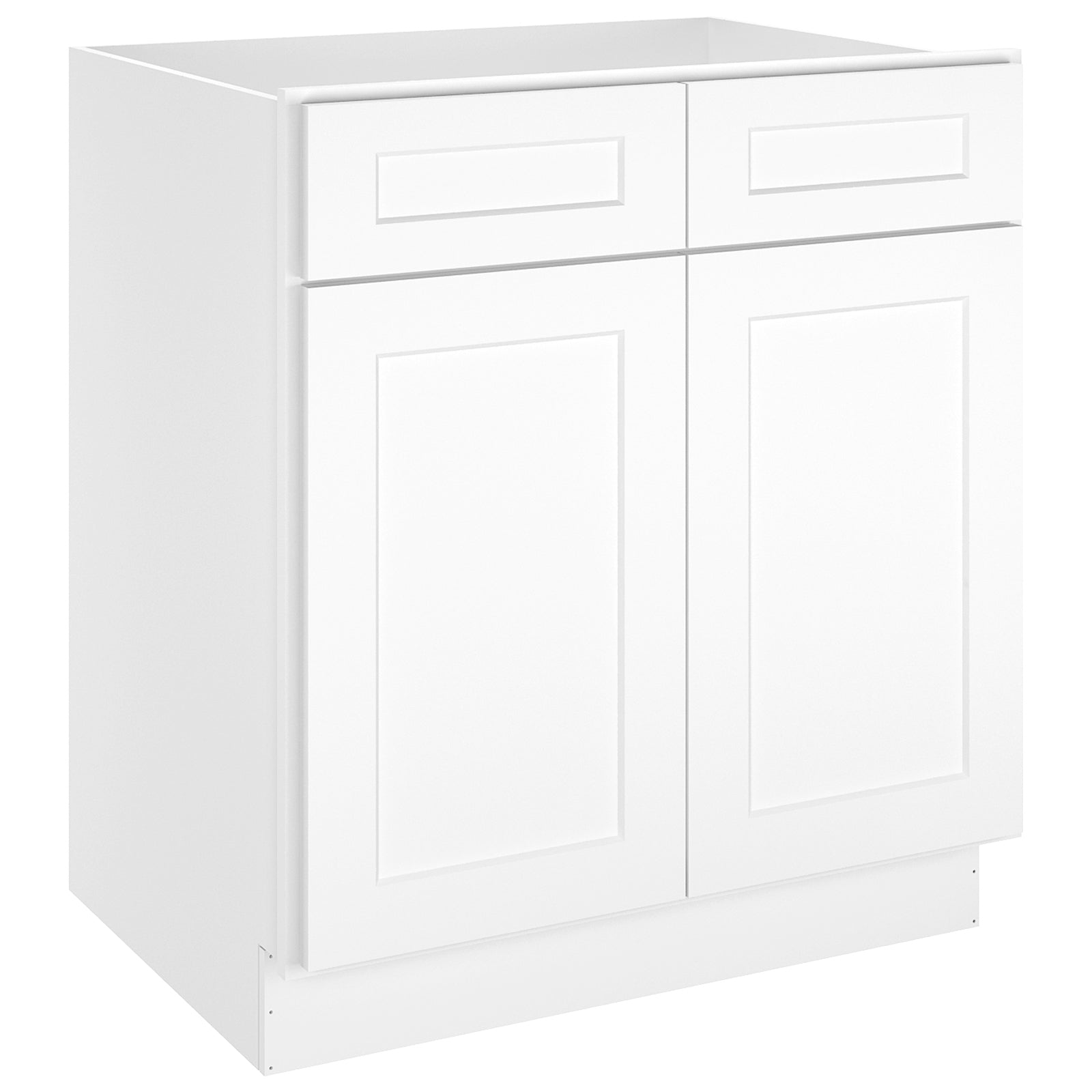 24"D*30"W*34.5"H Birch Solid Wood Sink Base Kitchen Cabinet SB30