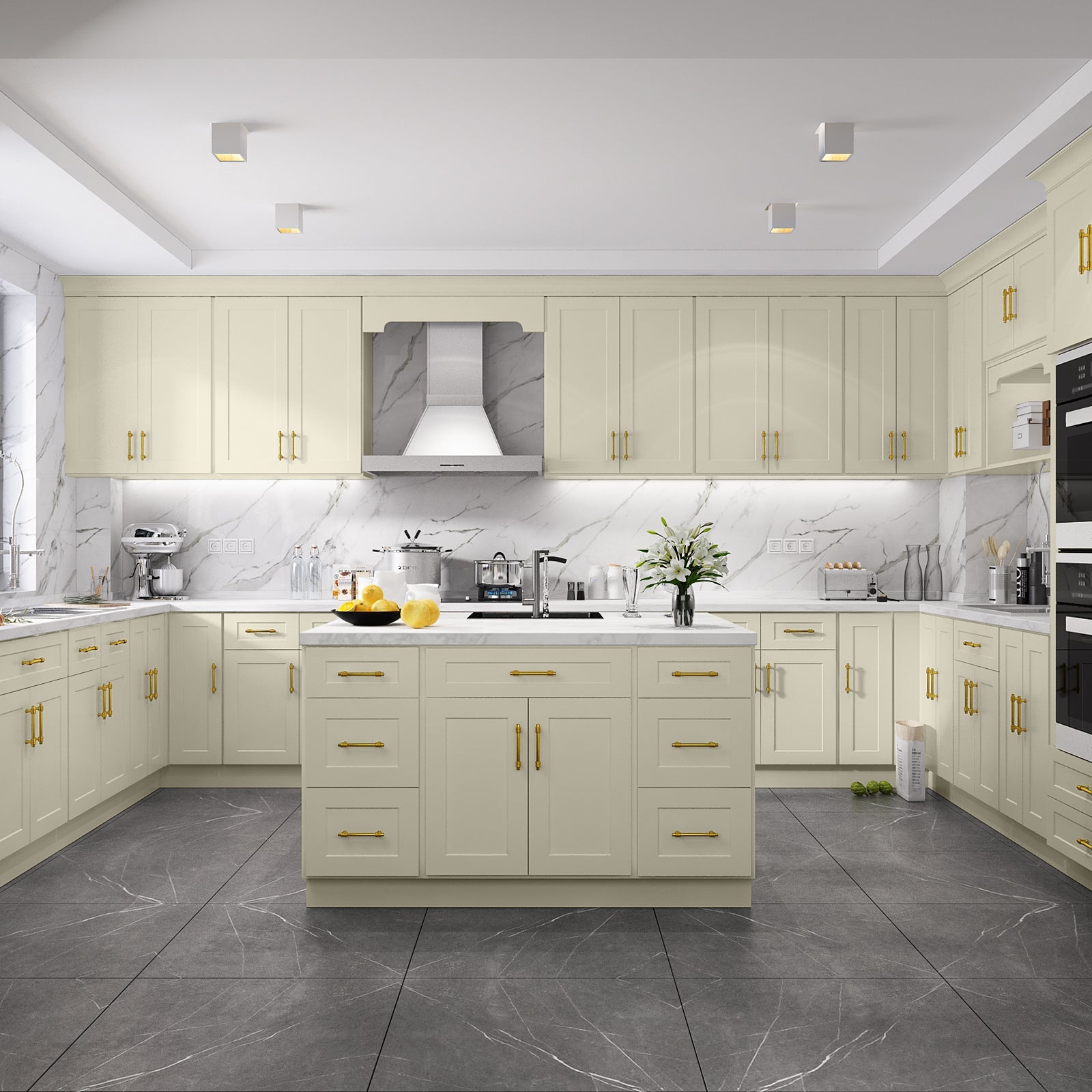 24"D*33"W*34.5"H Birch Solid Wood Sink Base Kitchen Cabinet SB33