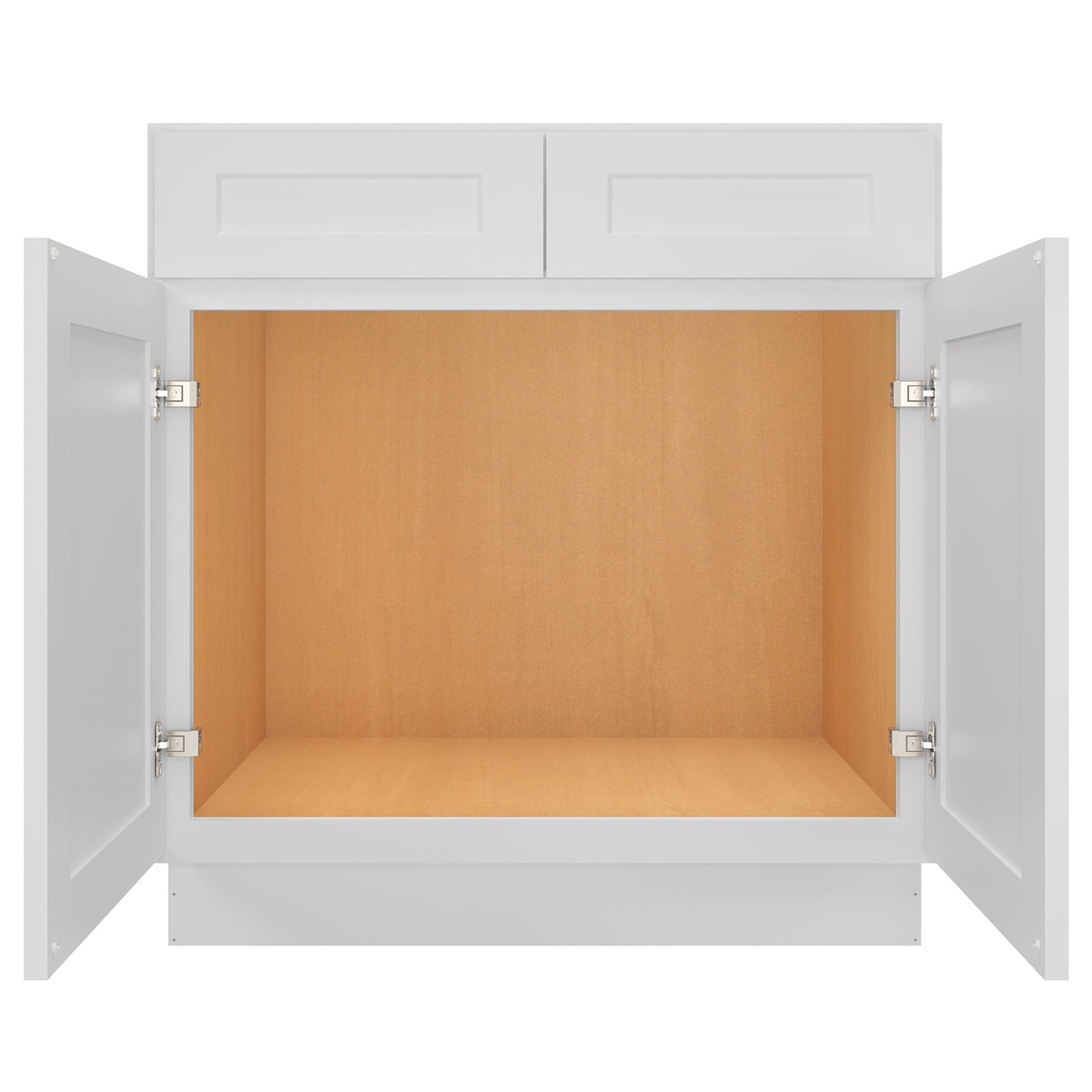 24"D*33"W*34.5"H Birch Solid Wood Sink Base Kitchen Cabinet SB33