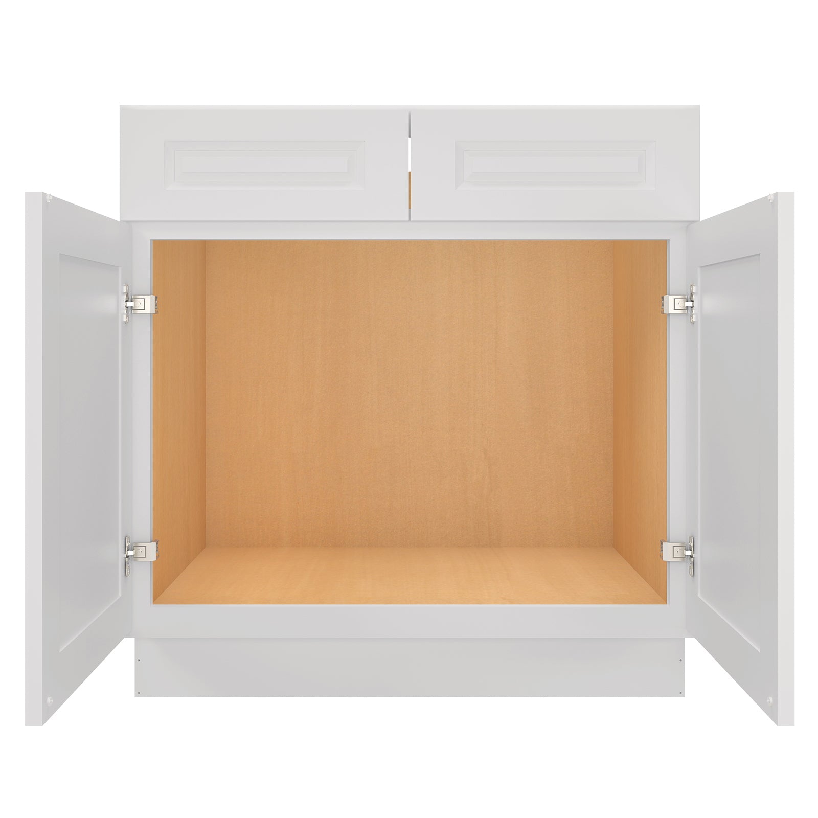 24"D*33"W*34.5"H Birch Solid Wood Sink Base Kitchen Cabinet SB33