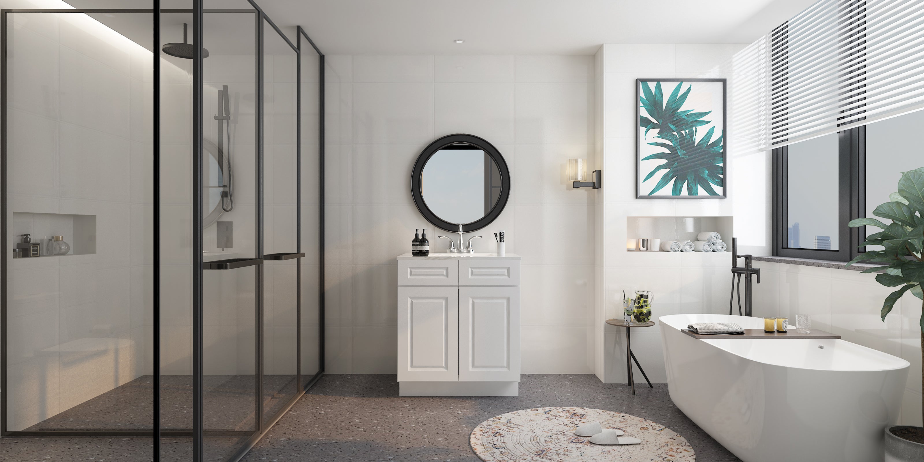 24"D*33"W*34.5"H Birch Solid Wood Sink Base Kitchen Cabinet SB33