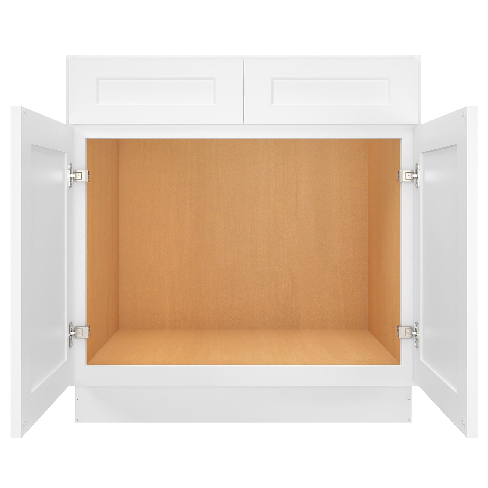 24"D*33"W*34.5"H Birch Solid Wood Sink Base Kitchen Cabinet SB33