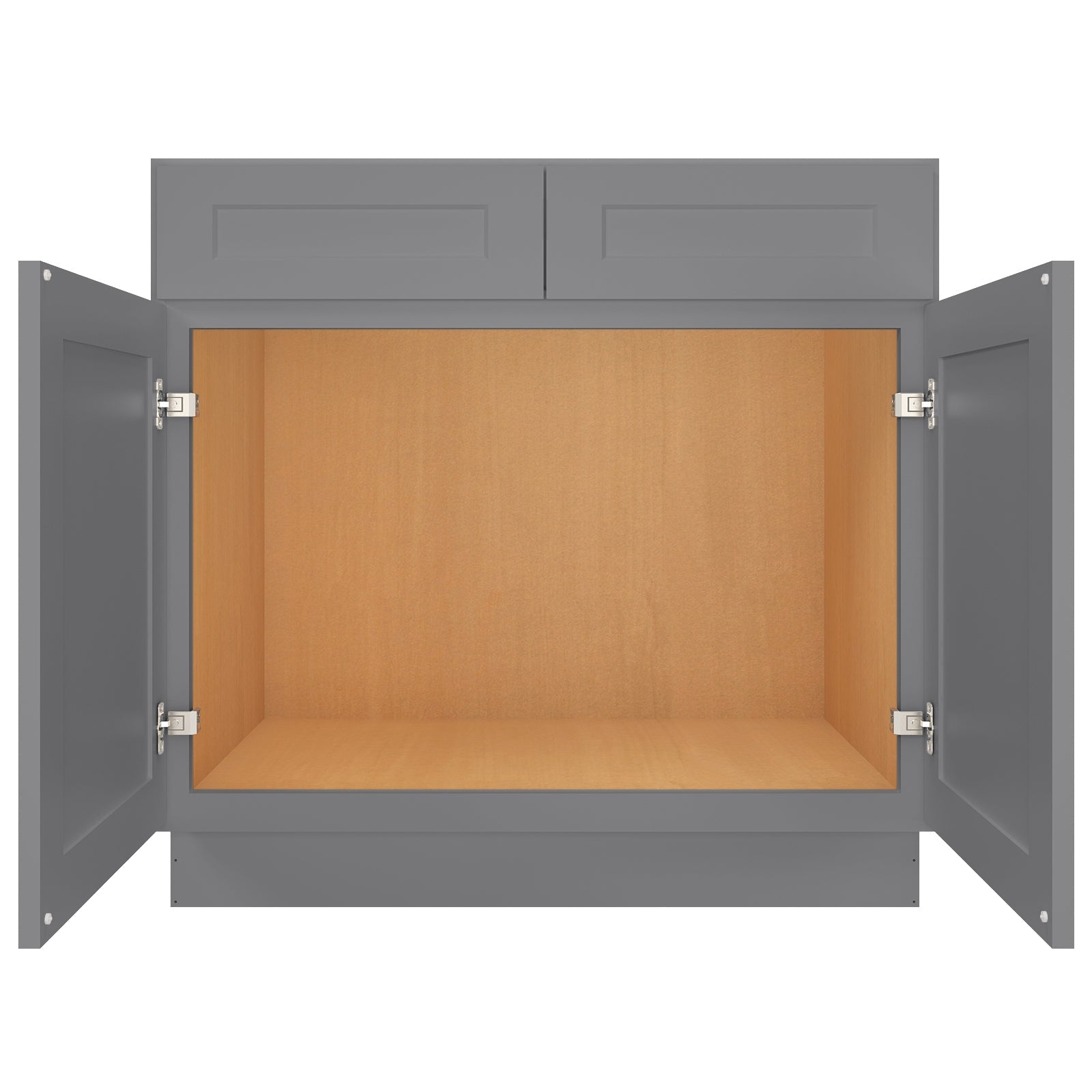 24"D*36"W*34.5"H Birch Solid Wood Sink Base Kitchen Cabinet SB36