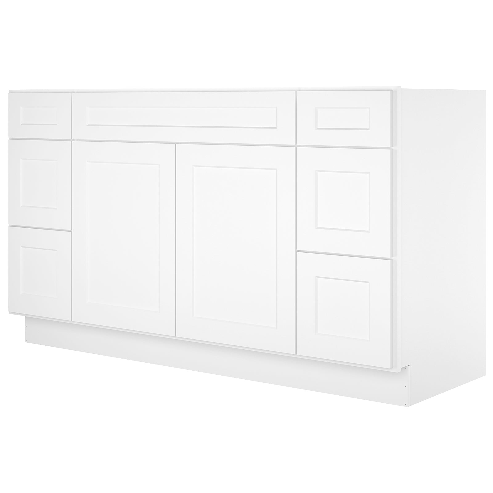 21"D Birch Solid Wood X48"W X 21"D X 34-1/2"H Bath Vanity Sink Drawer Cabinet without Top VDDB48