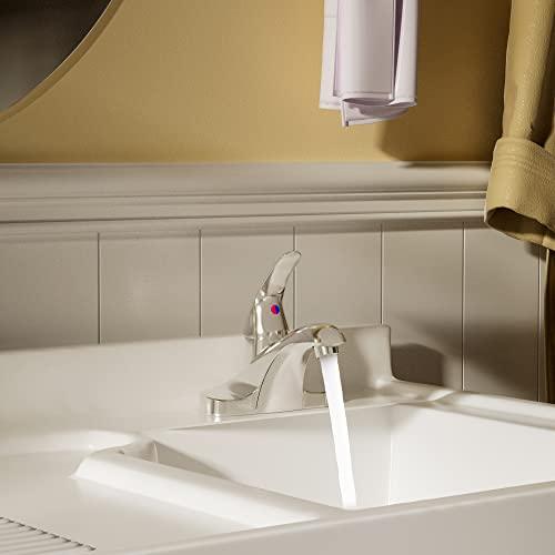 Single Handle Bathroom Faucet Chrome, Bathroom Sink Faucet 3 Hole, Centerset Faucet for Bathroom Sink with Drain Assembly and Faucet Supply Lines Buylikepro