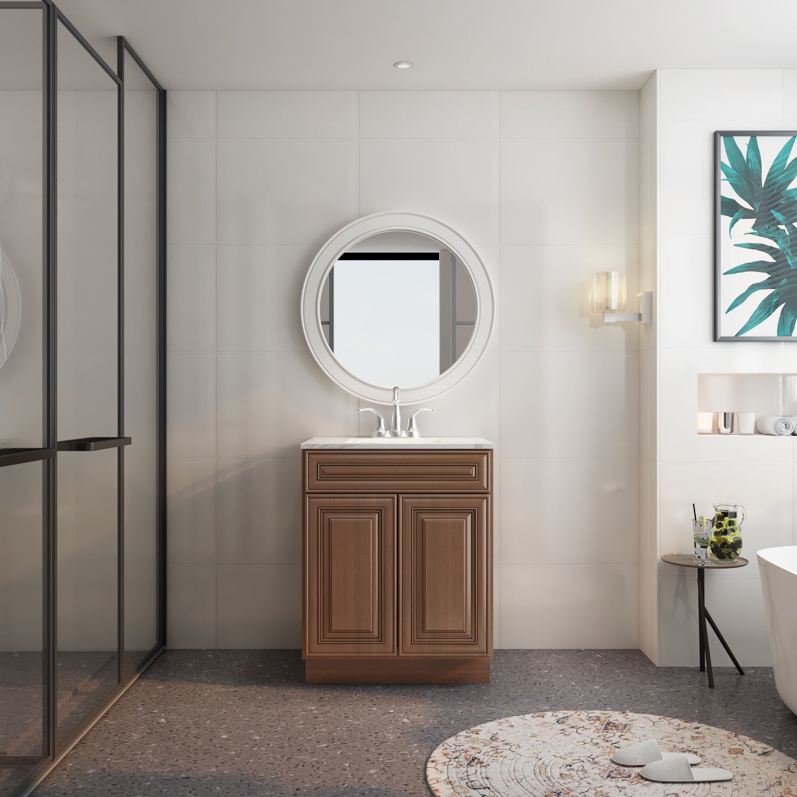 21"D X 24"W X 34-1/2"H Bath Vanity Cabinet without Top VS24