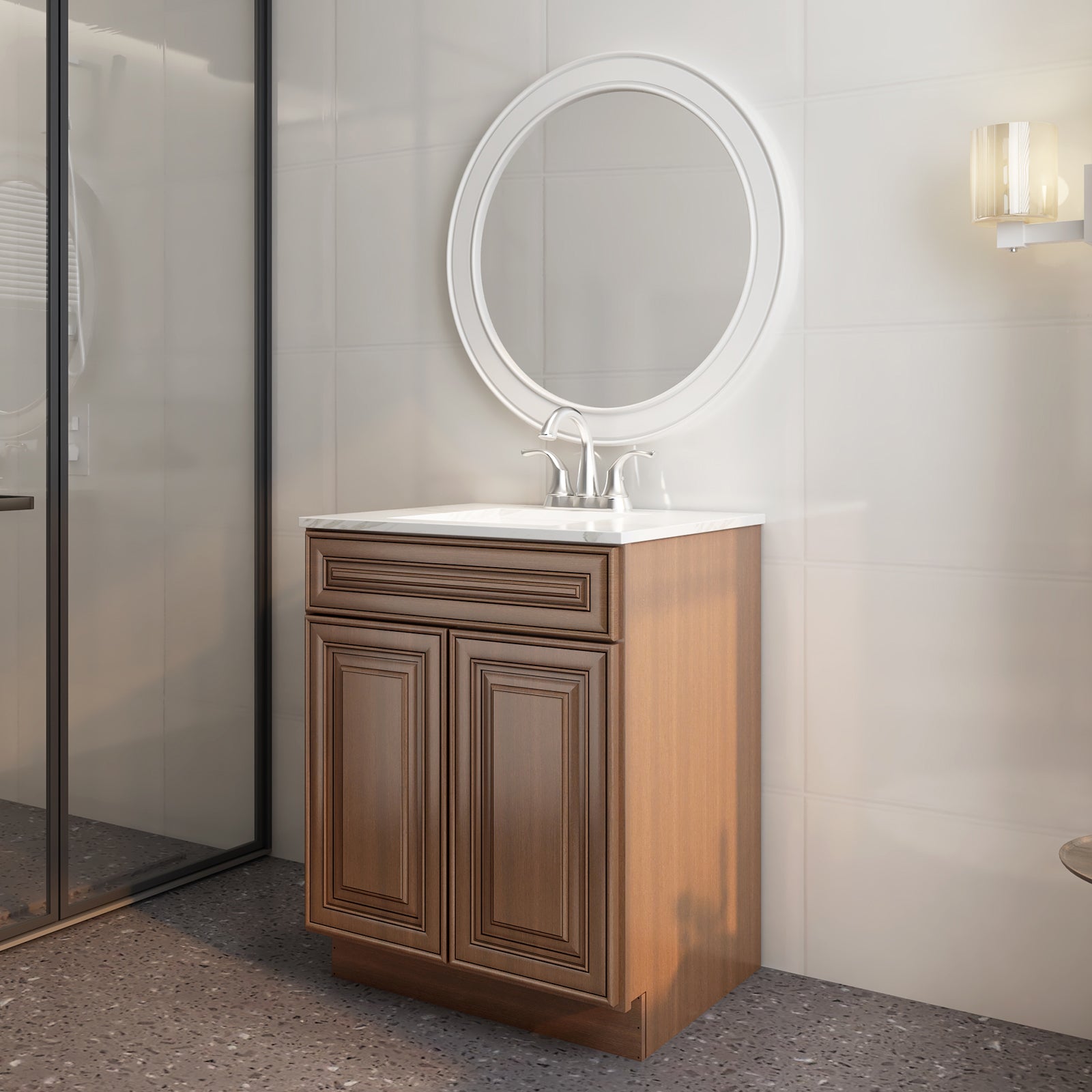 21"D X 24"W X 34-1/2"H Bath Vanity Cabinet without Top VS24