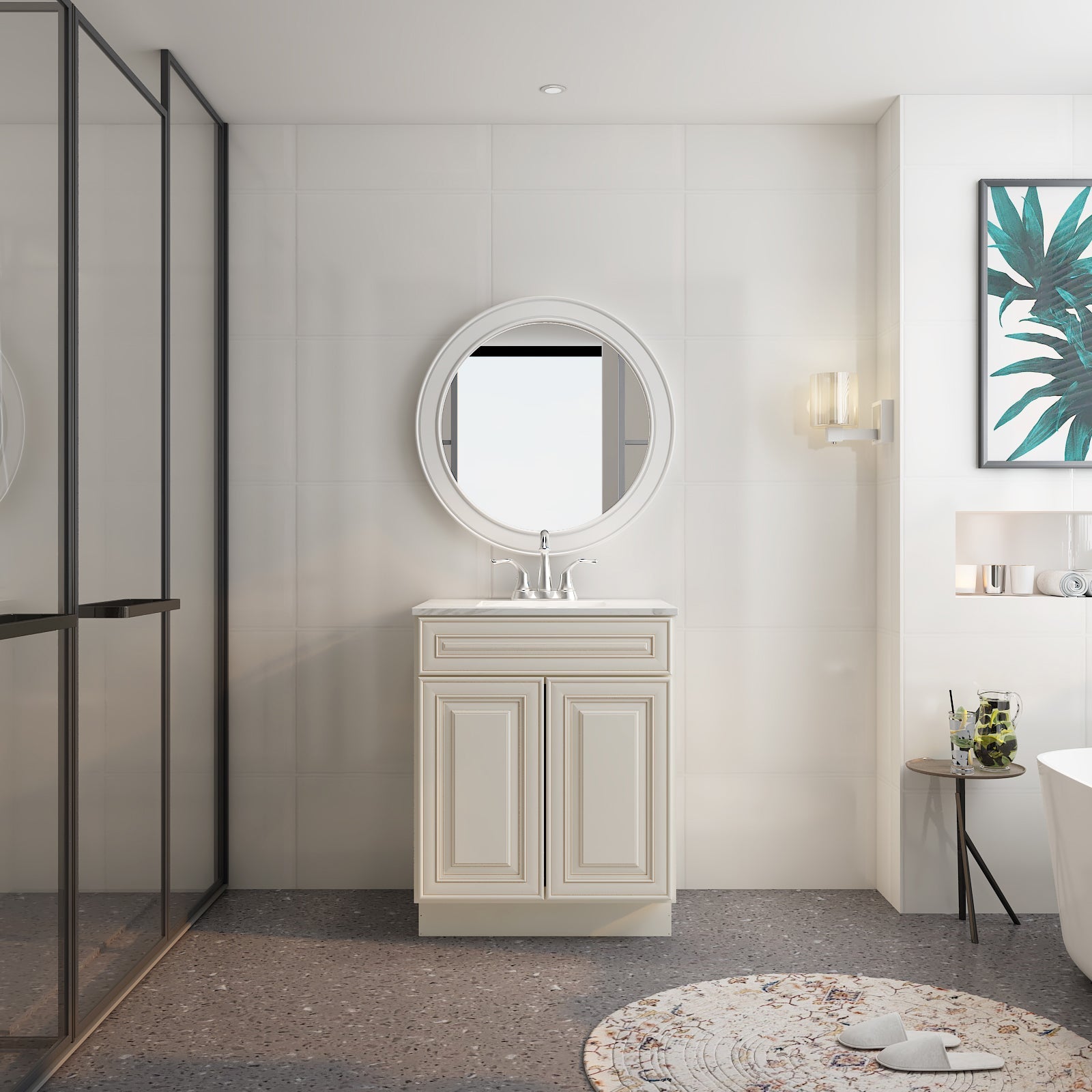 21"D X 24"W X 34-1/2"H Bath Vanity Cabinet without Top VS24