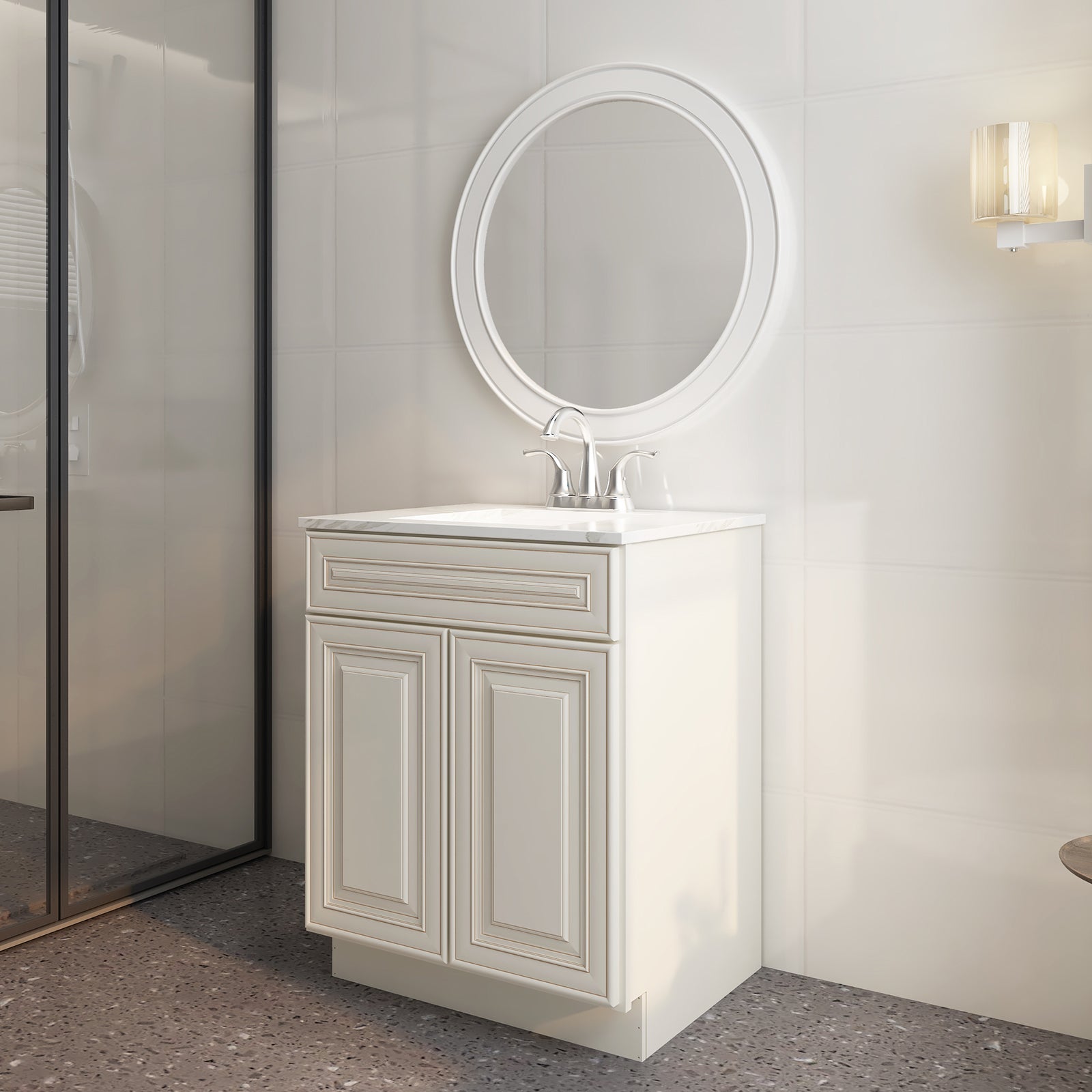 21"D X 24"W X 34-1/2"H Bath Vanity Cabinet without Top VS24