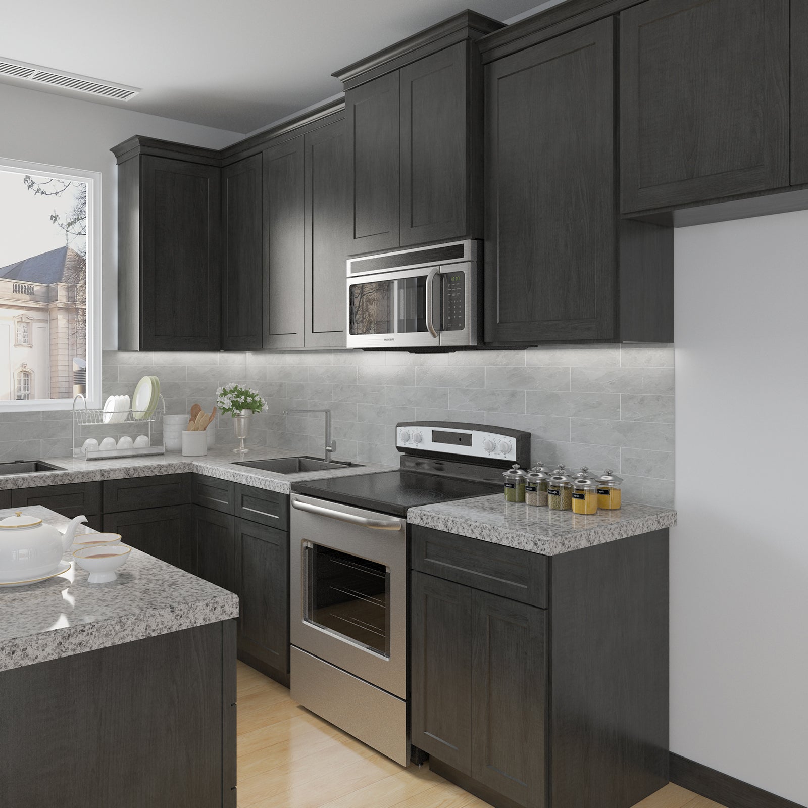 21"D X 24"W X 34-1/2"H Bath Vanity Cabinet without Top VS24