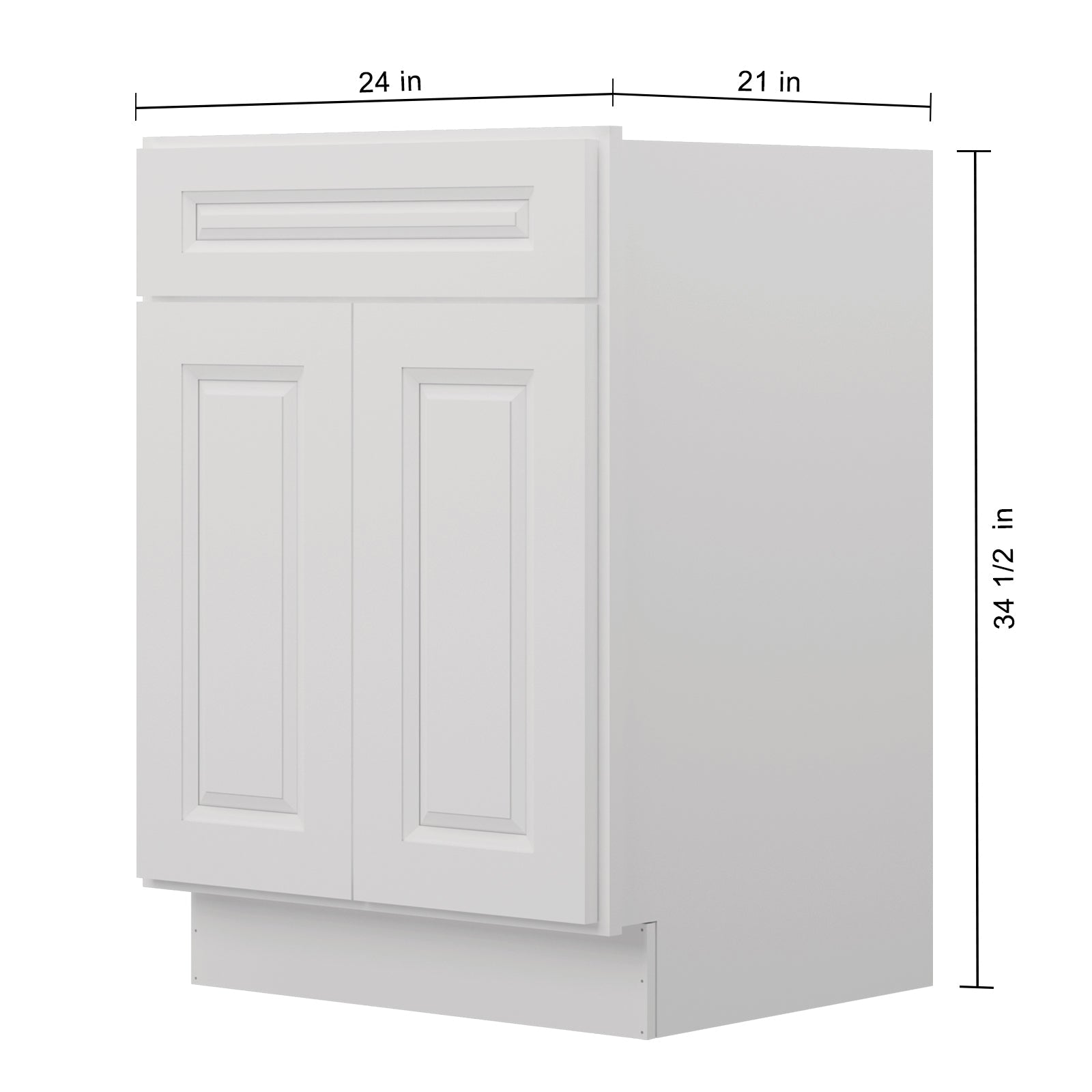 21"D X 24"W X 34-1/2"H Bath Vanity Cabinet without Top VS24