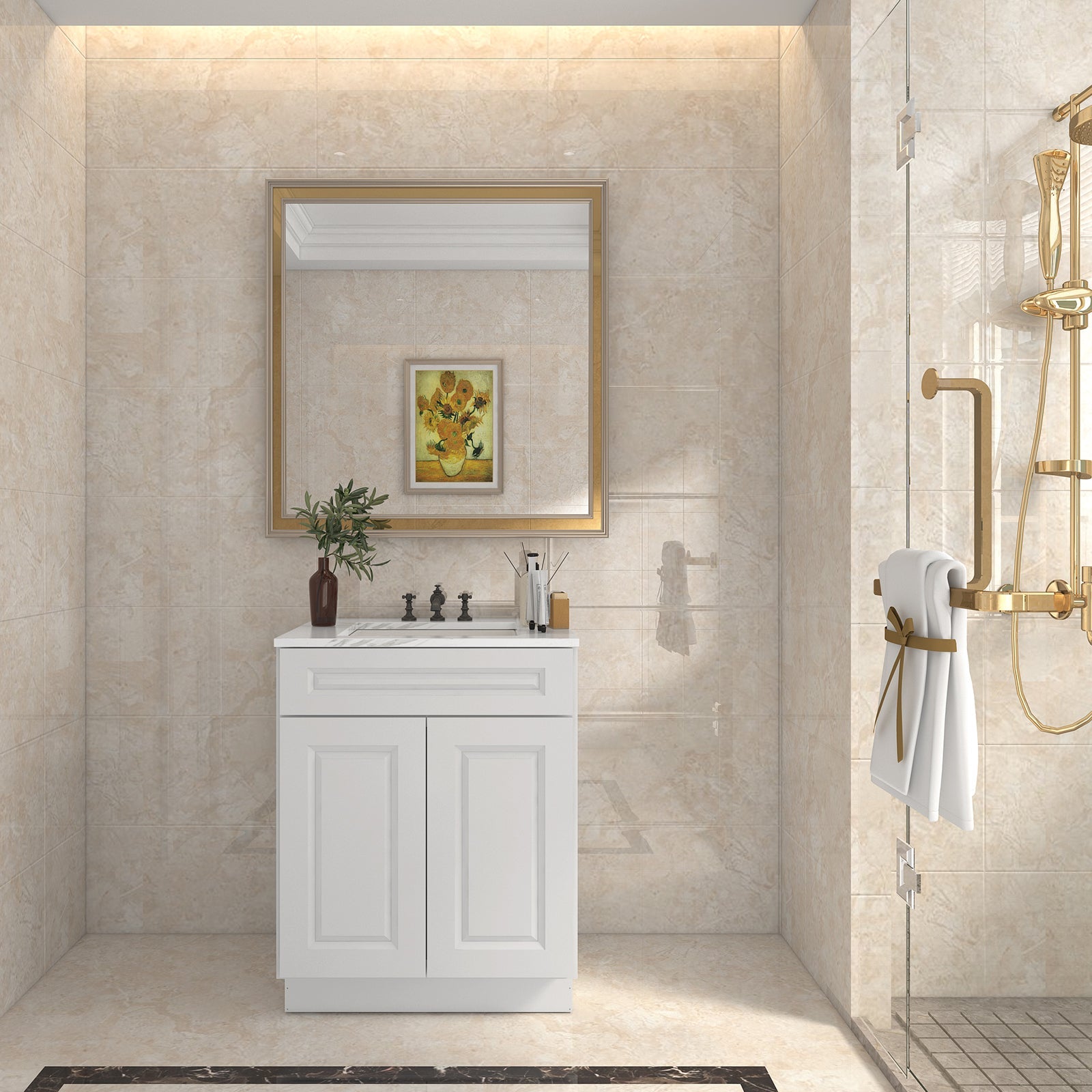 21"D X 24"W X 34-1/2"H Bath Vanity Cabinet without Top VS24