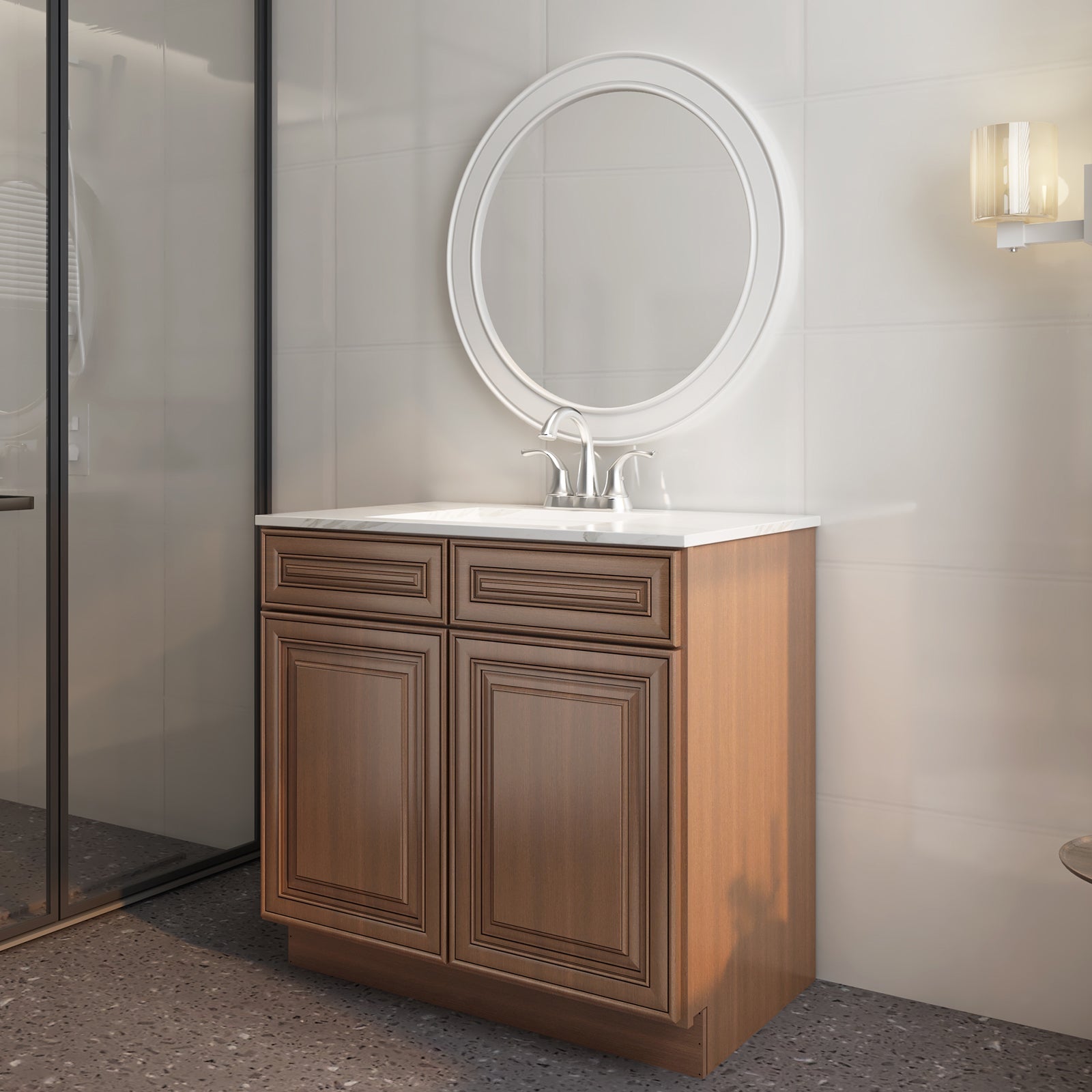 21"D X 36"W X 34-1/2"H Bath Vanity Cabinet without Top VS36