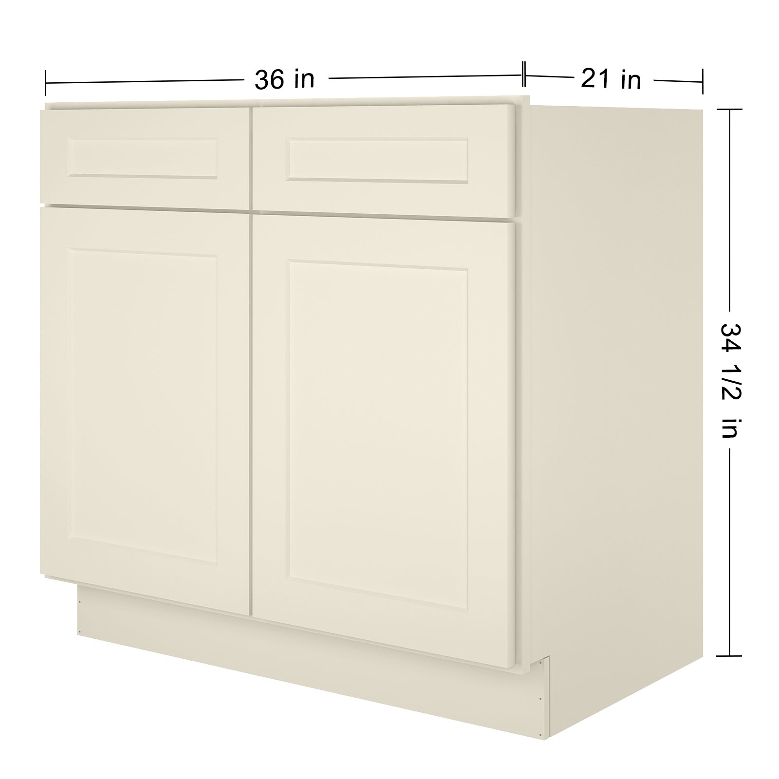 21"D X 36"W X 34-1/2"H Bath Vanity Cabinet without Top VS36