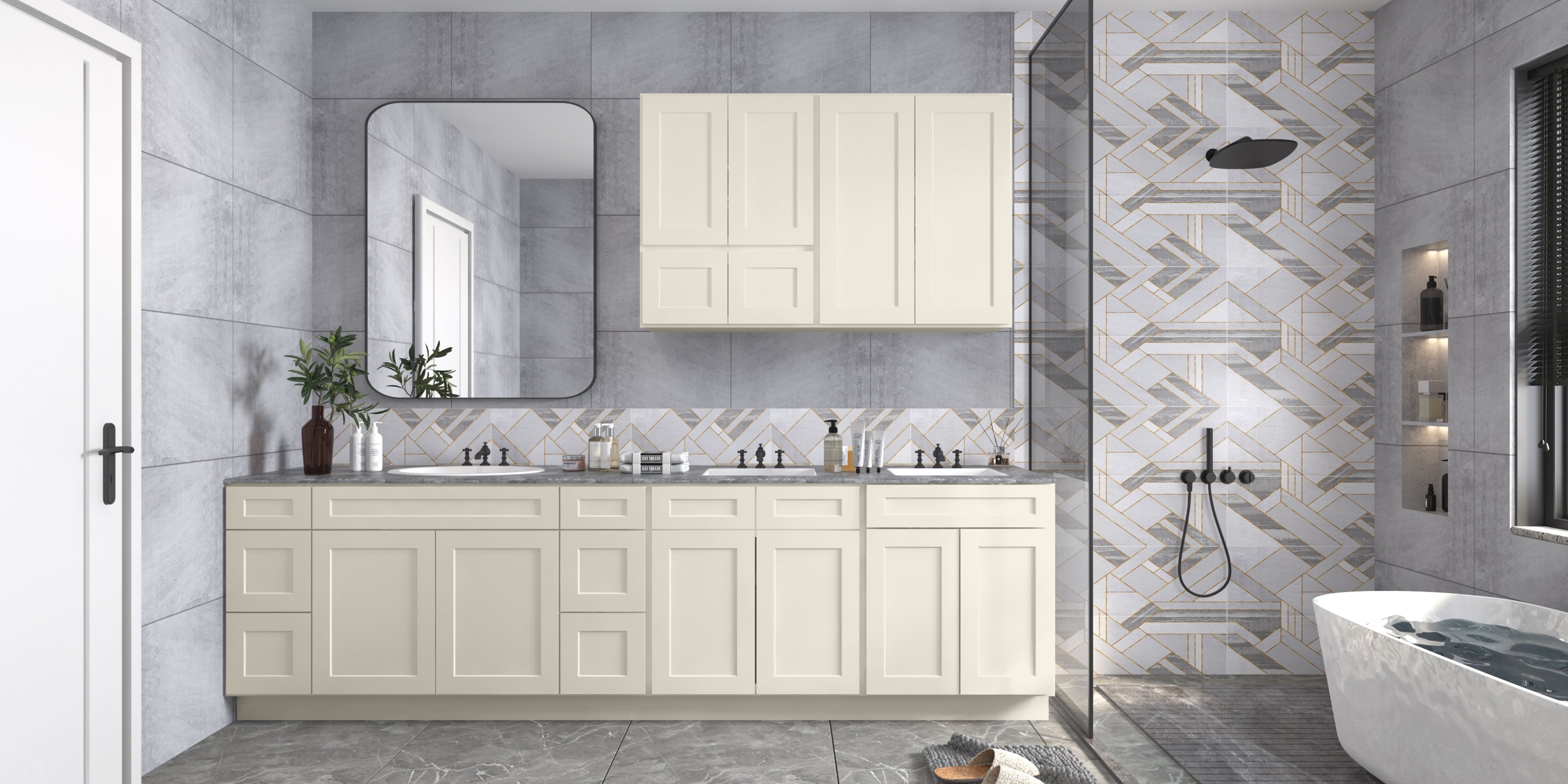 21"D X 36"W X 34-1/2"H Bath Vanity Cabinet without Top VS36