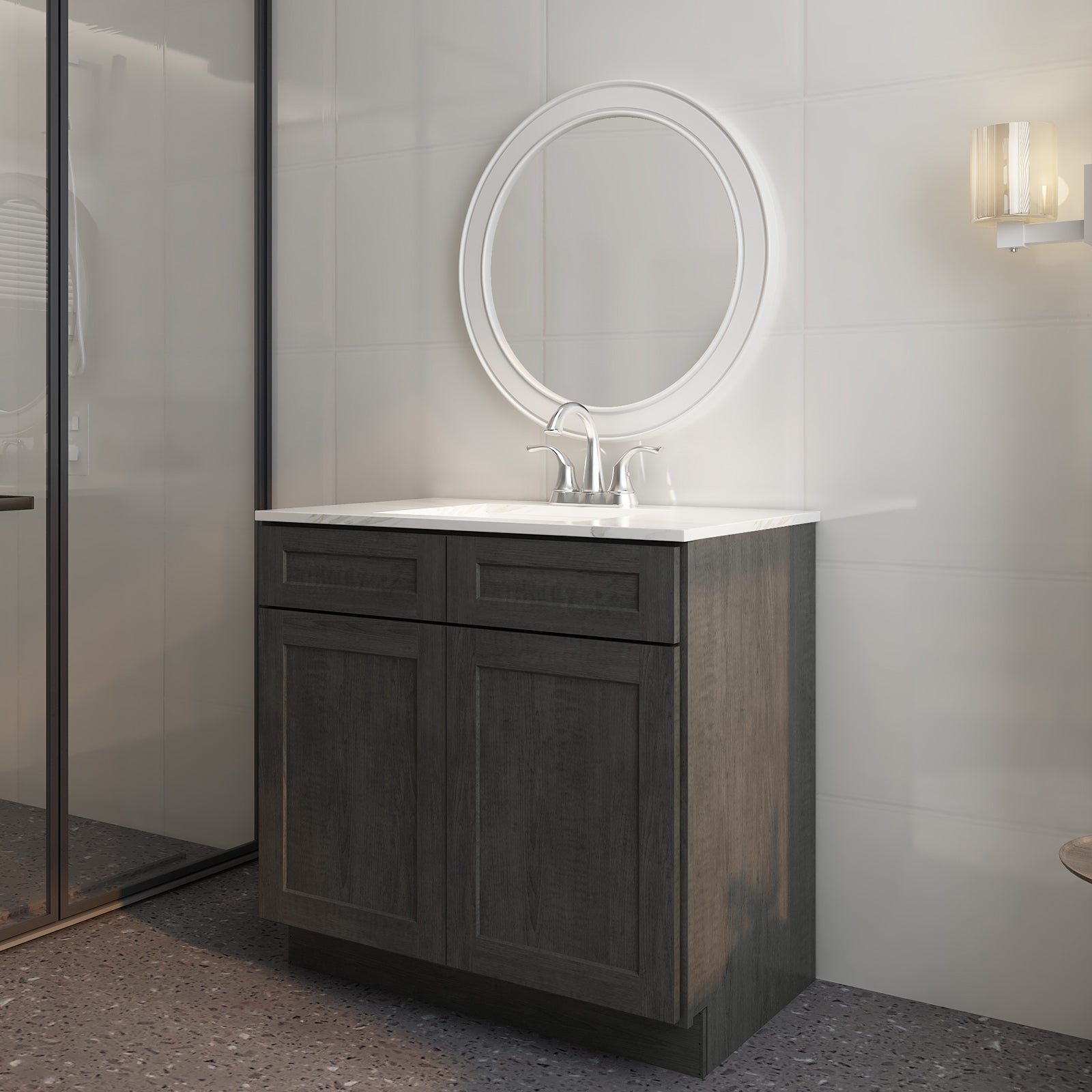 21"D X 36"W X 34-1/2"H Bath Vanity Cabinet without Top VS36