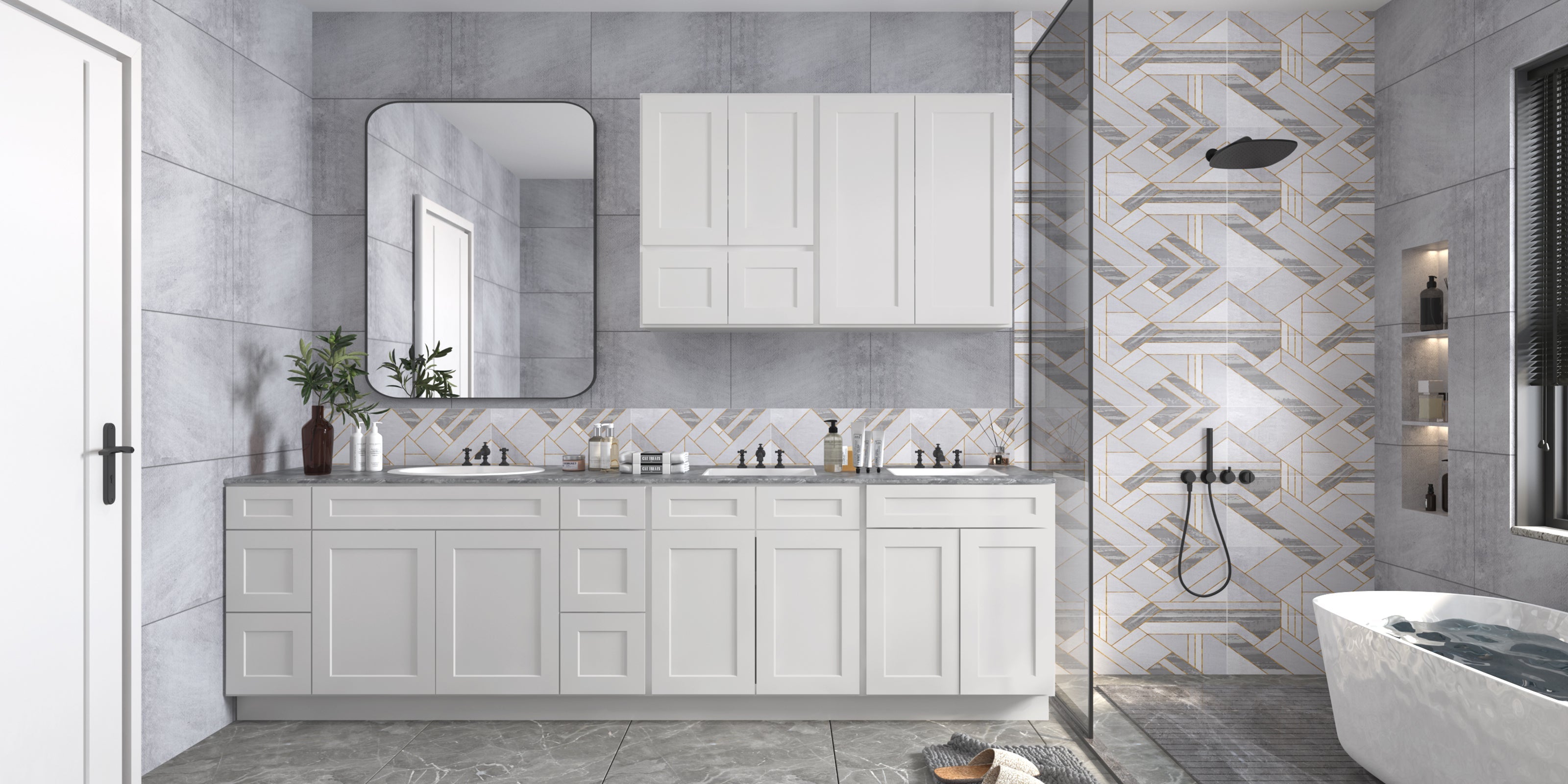 21"D X 36"W X 34-1/2"H Bath Vanity Cabinet without Top VS36