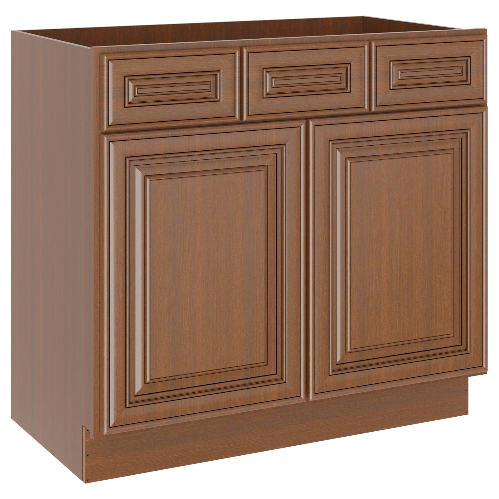 21"D Birch Solid Wood X 36"W X 34-1/2"H Vanity Sink Drawer Cabinet Wthout Top  VSD36